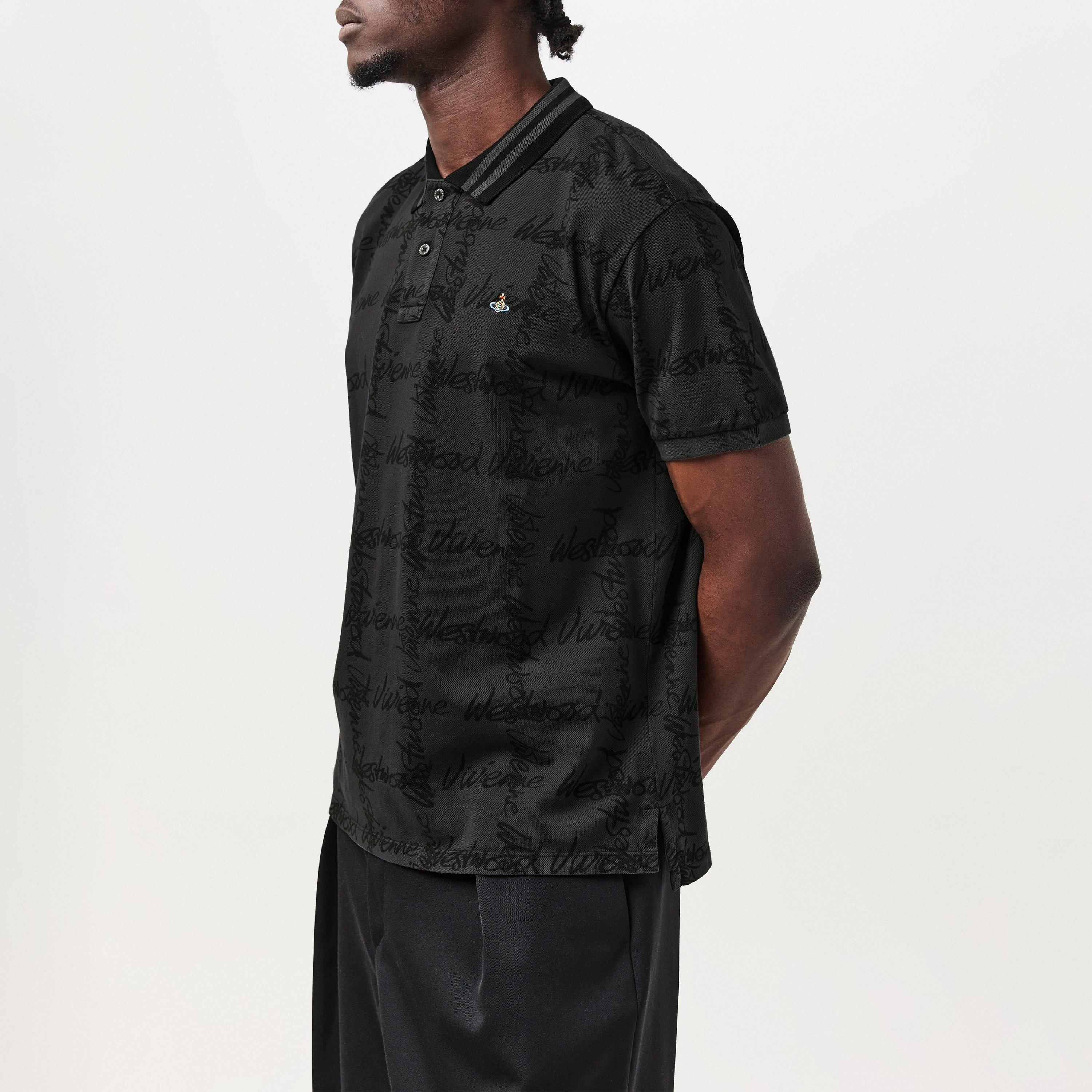 Grey Overdye - Vivienne Westwood - Grid Classic Polo Shirt - 2