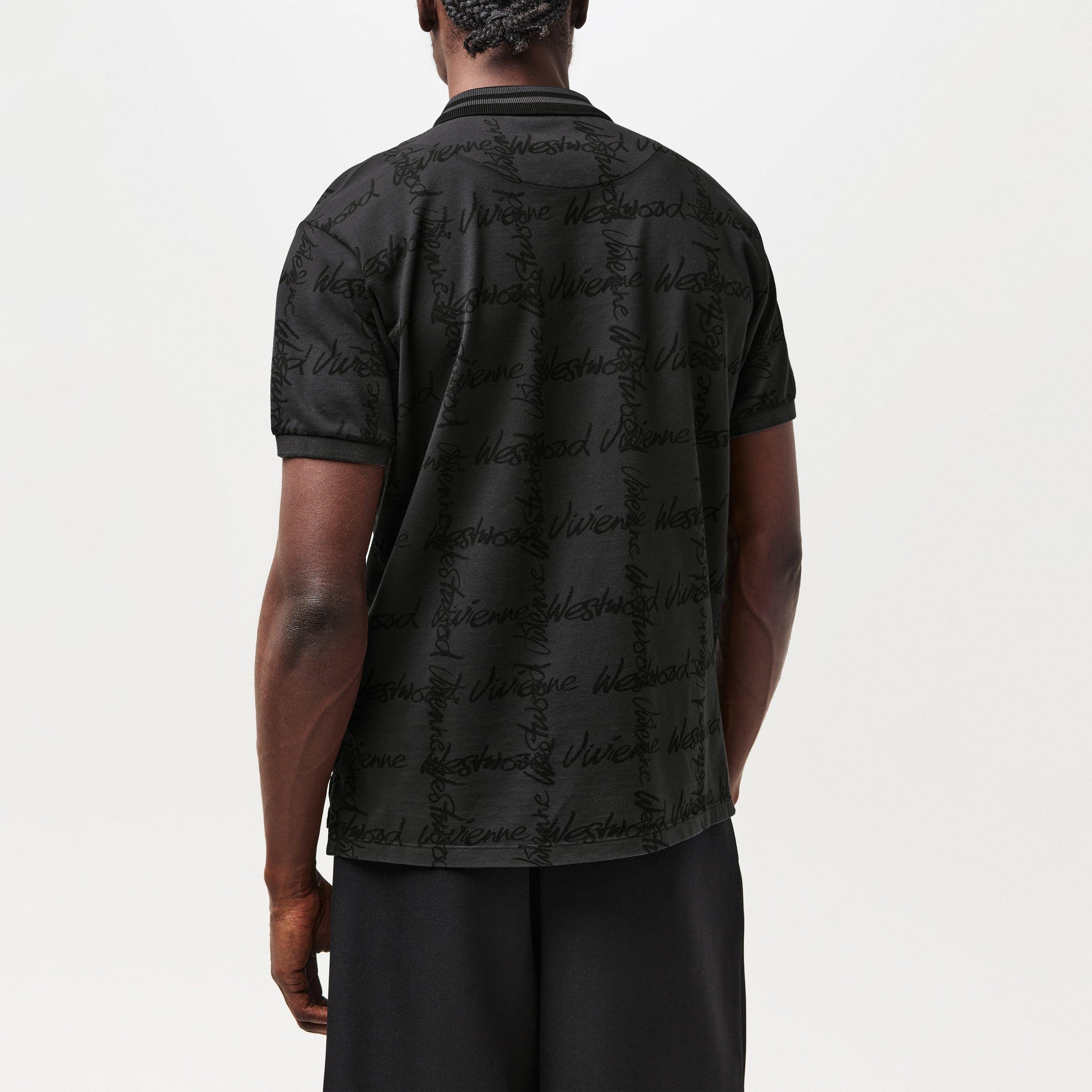 Grey Overdye - Vivienne Westwood - Grid Classic Polo Shirt - 3