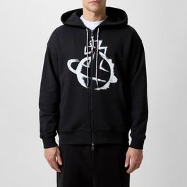 Vivienne Westwood Stencil Orb Zipped Hoodie