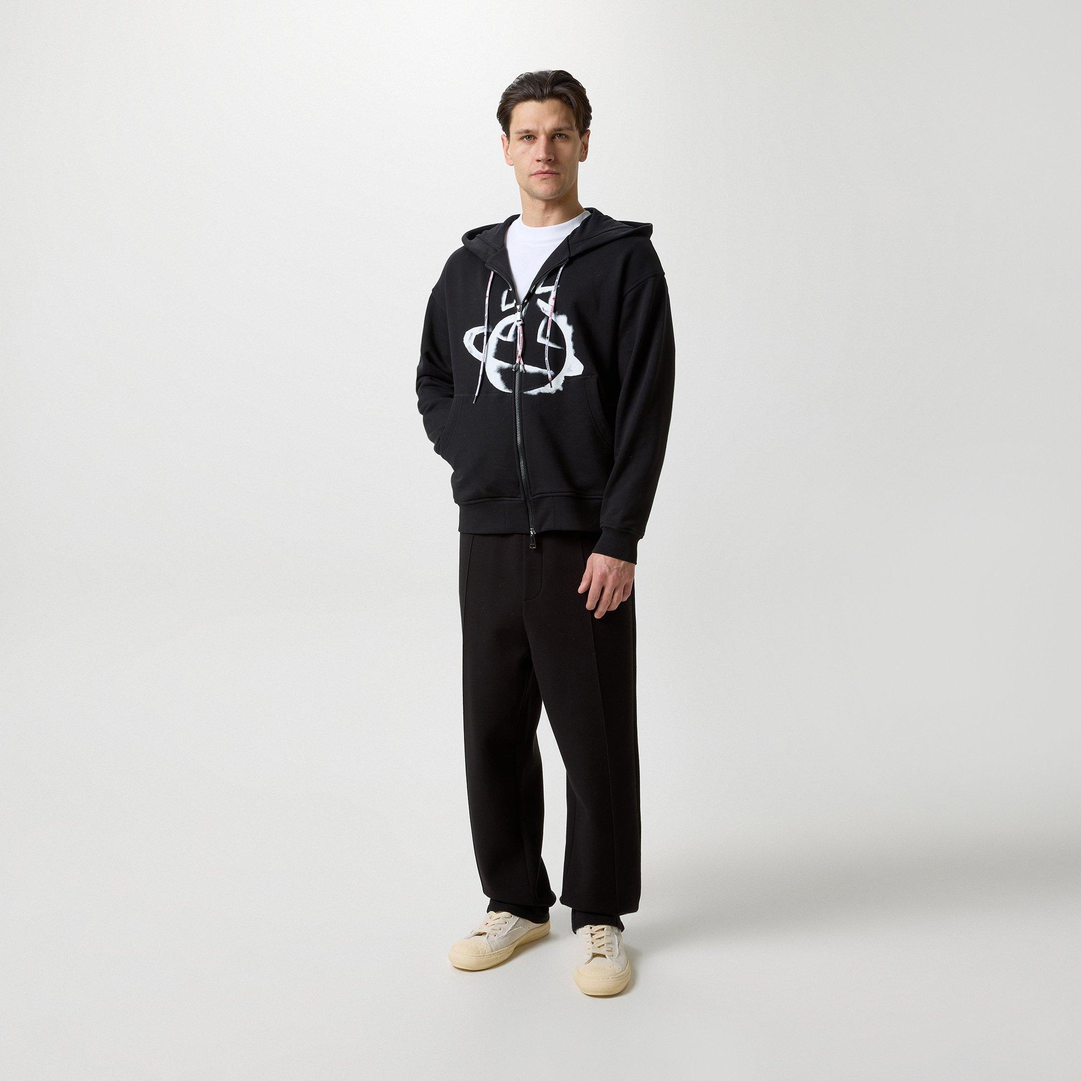 Vivienne Westwood | Stencil Orb Zipped Hoodie | Zip Hoodies