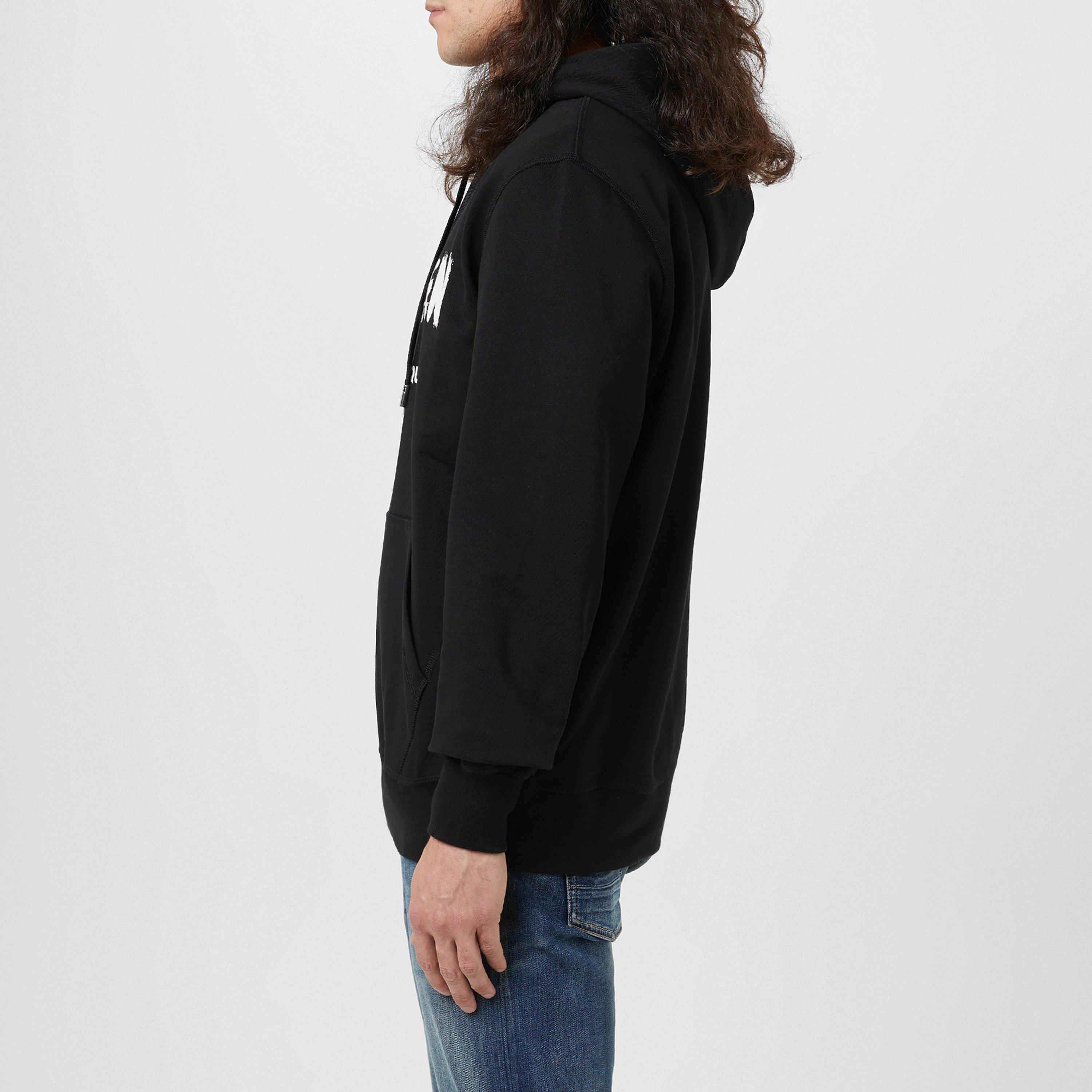 Black/White - Alexander McQueen - Graffiti Logo Hoodie - 2