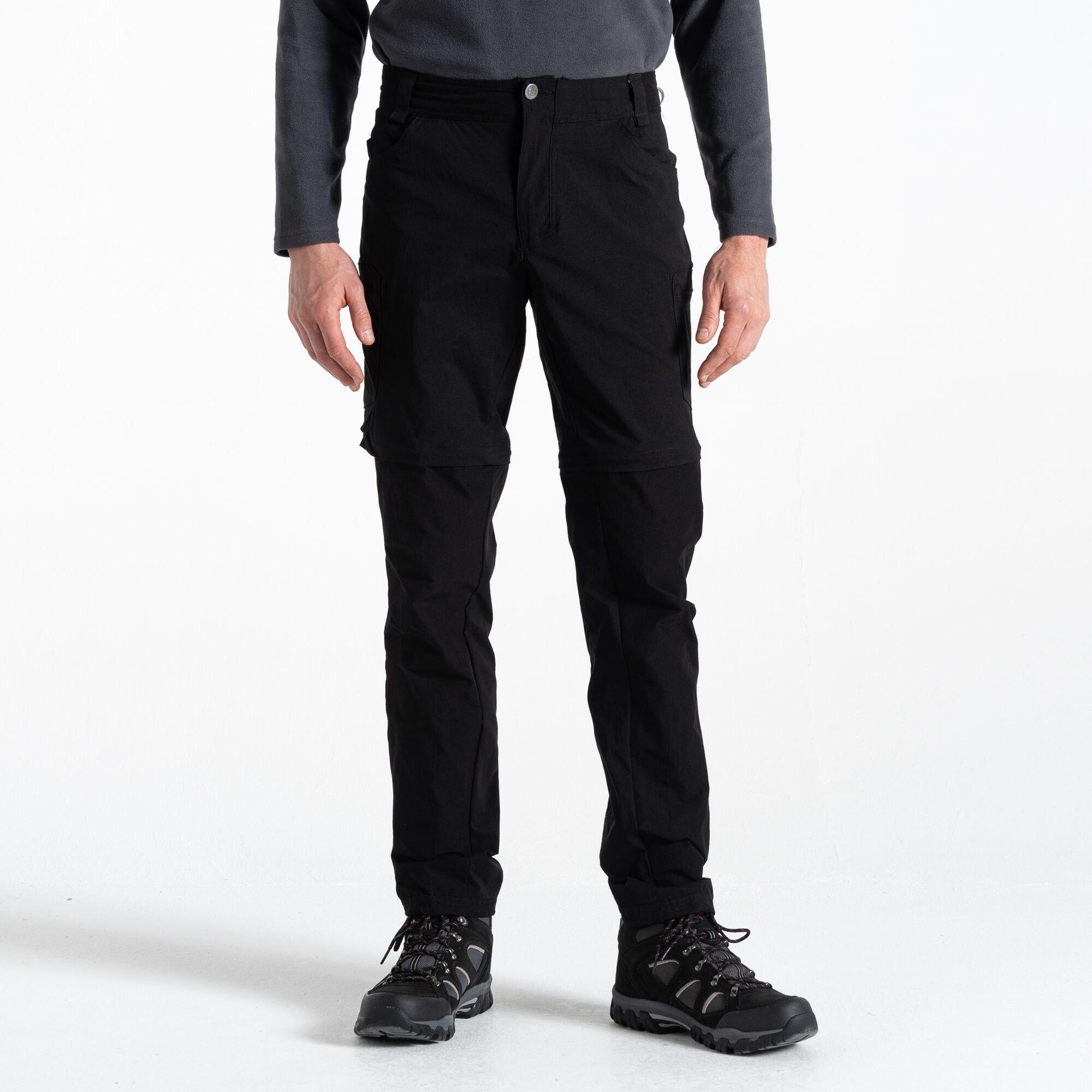 Black - Dare 2b - Mens Tuned In II Multi Pocket Zip Off Walking Tro - 2