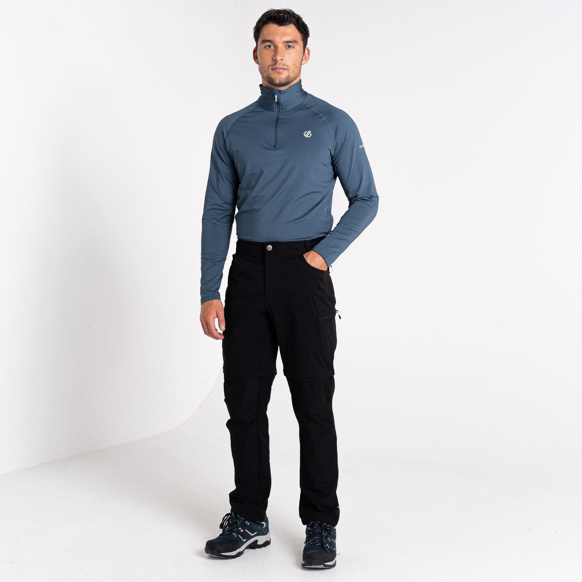 Black - Dare 2b - Mens Tuned In II Multi Pocket Zip Off Walking Tro - 13