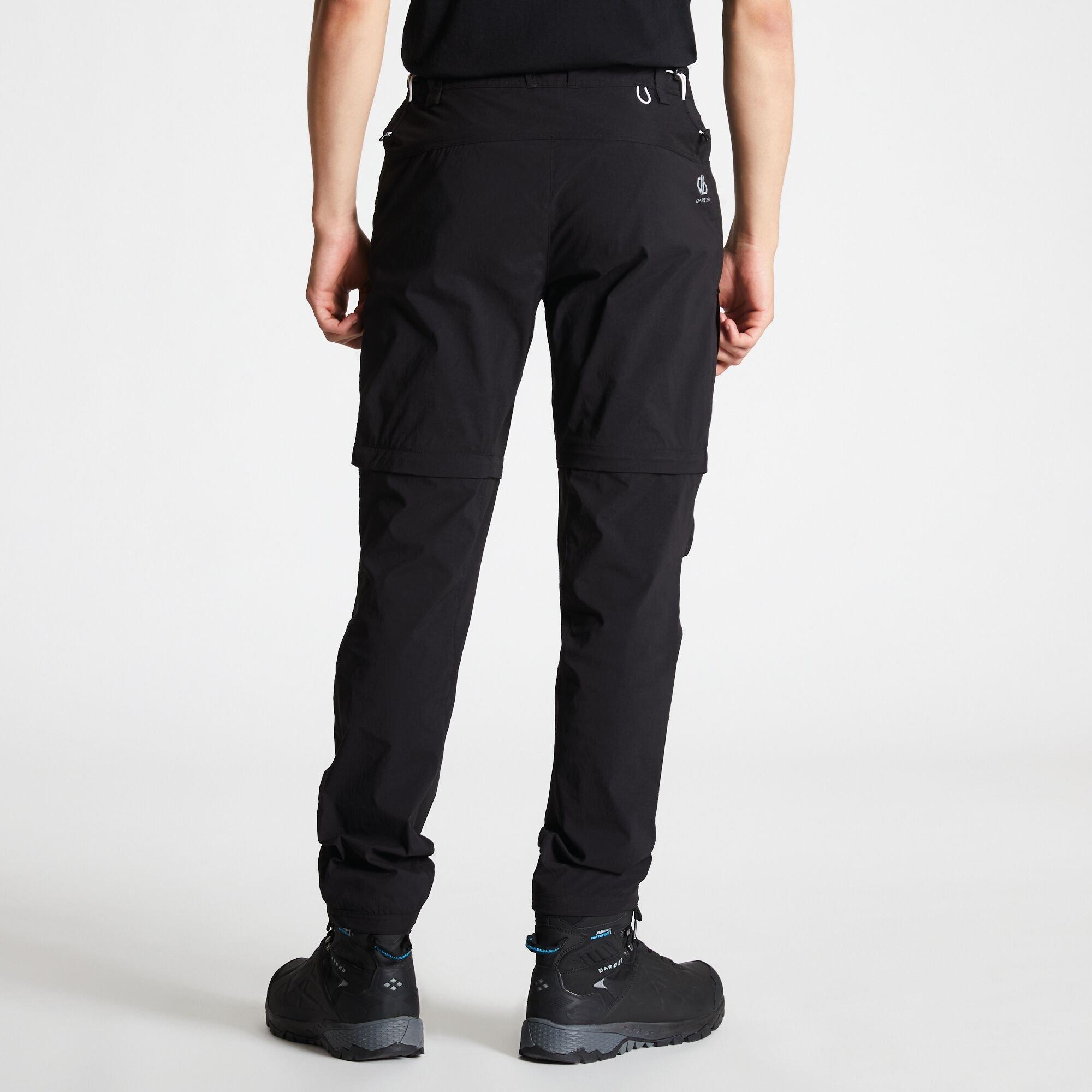 Black - Dare 2b - Mens Tuned In II Multi Pocket Zip Off Walking Tro - 16