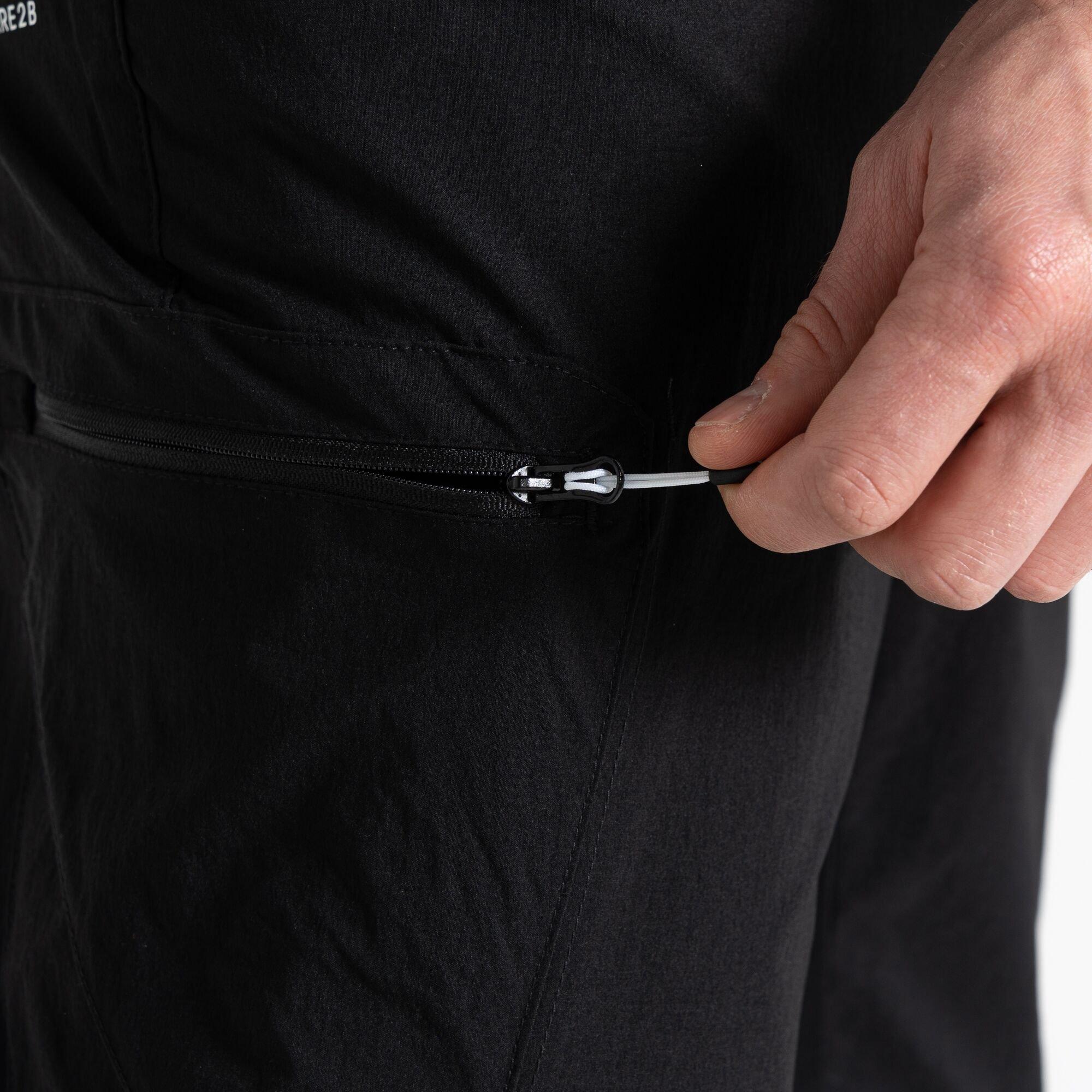 Black - Dare 2b - Mens Tuned In II Multi Pocket Zip Off Walking Tro - 5