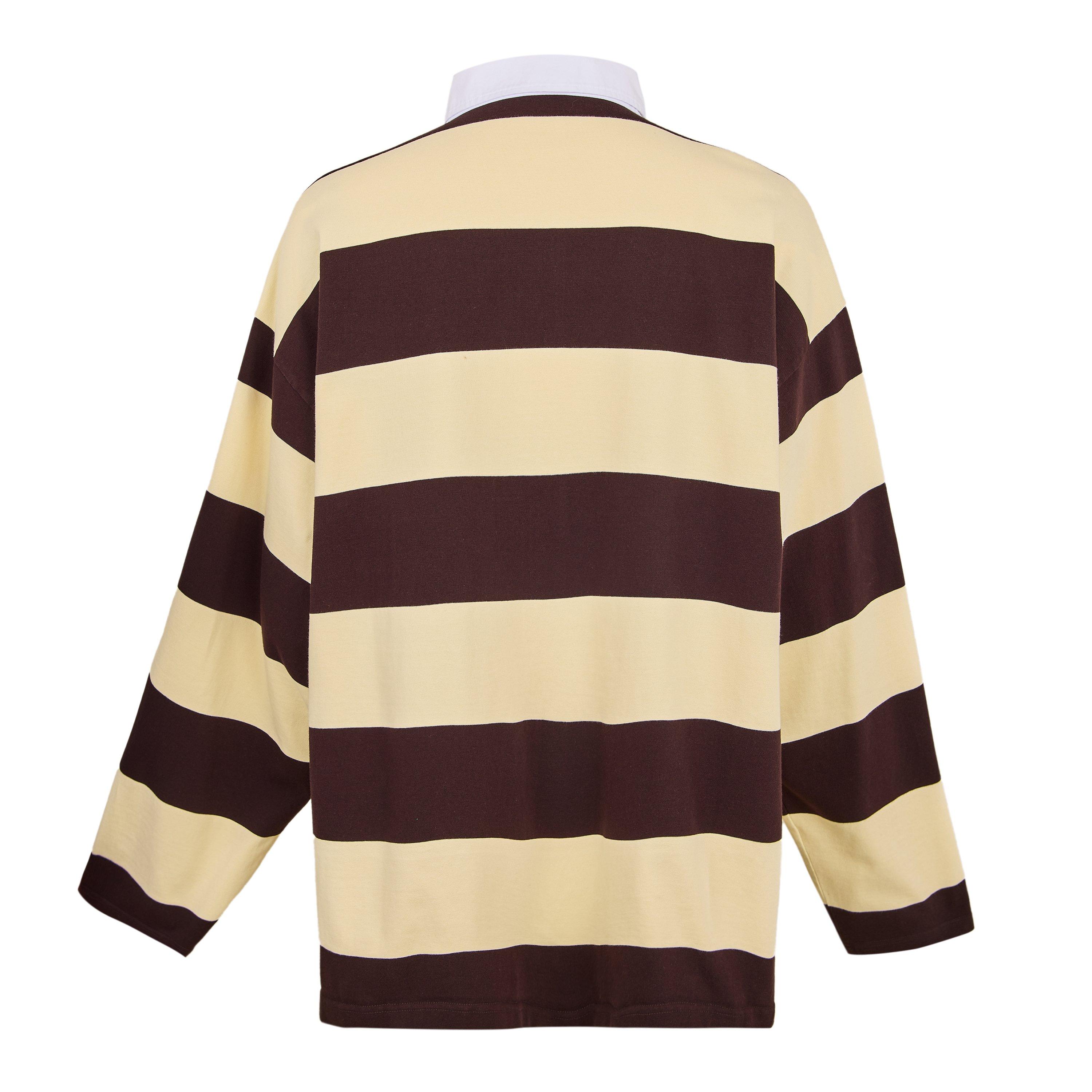 Drk Brown/Beige - Balenciaga - Men's Rugby Polo Shirt - 2