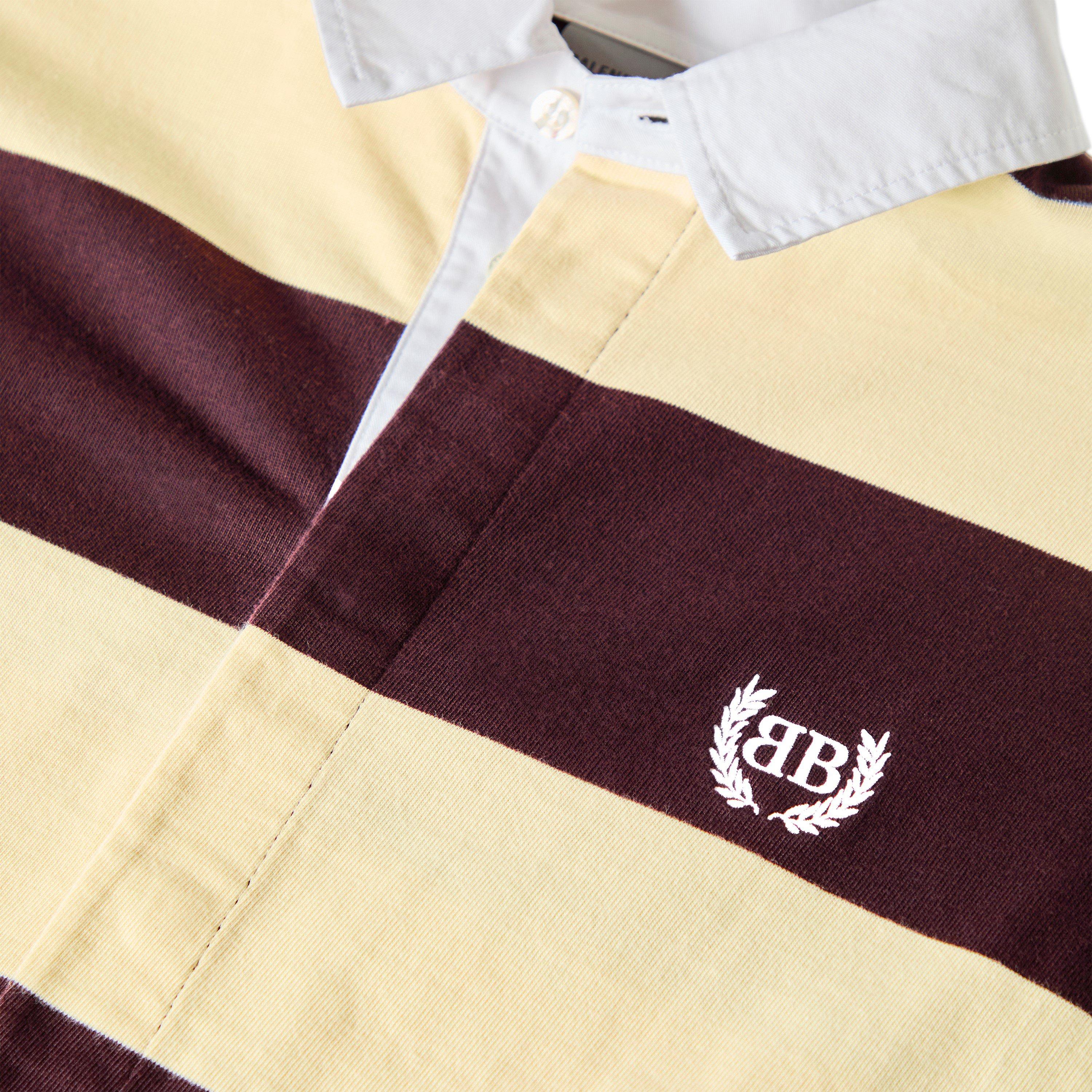Drk Brown/Beige - Balenciaga - Men's Rugby Polo Shirt - 5