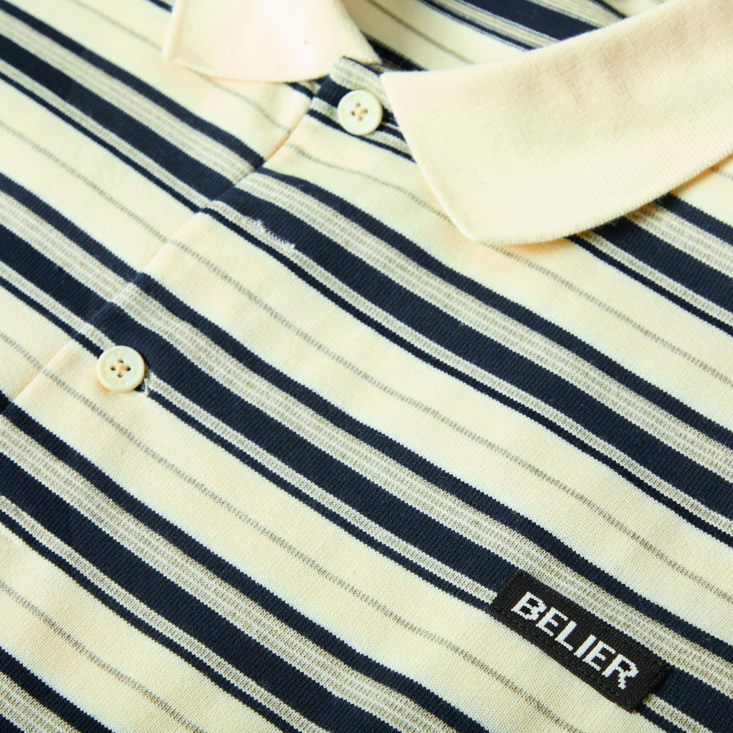 Ecru/Navy - BELIER - BELIER Stripe LS Pol Sn63 - 5