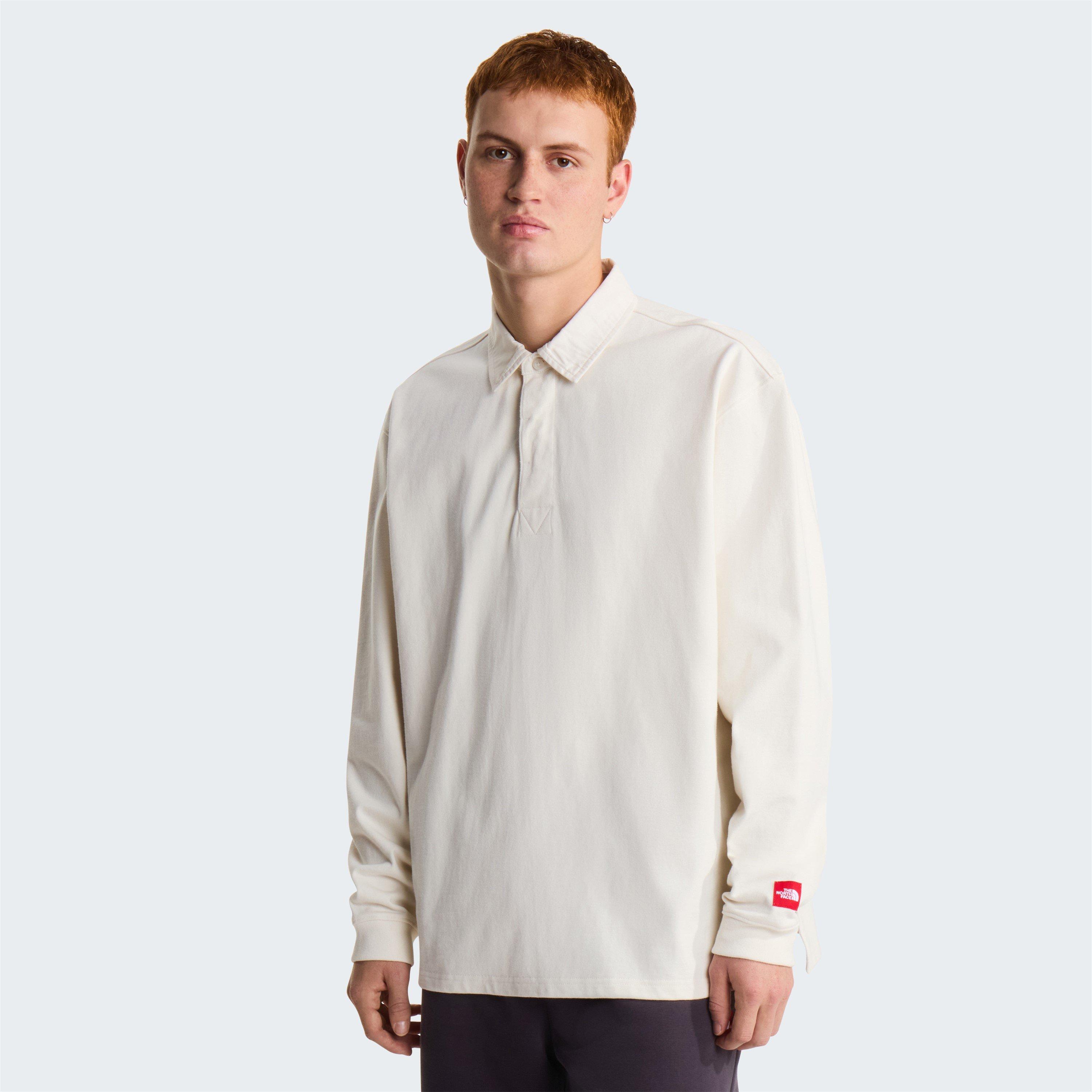 White Dune - The North Face - TNF Red Box Rugby Shirt Mens - 3
