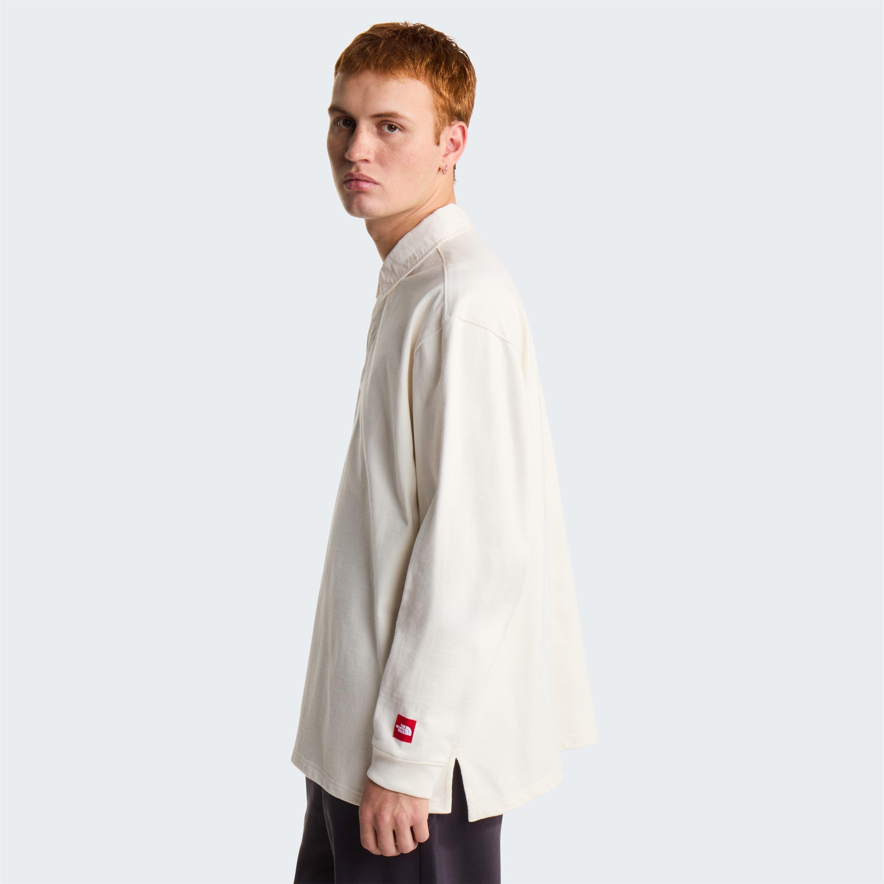 White Dune - The North Face - TNF Red Box Rugby Shirt Mens - 4