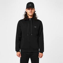 Dolce and Gabbana Rubber Plate Zip Hoodie