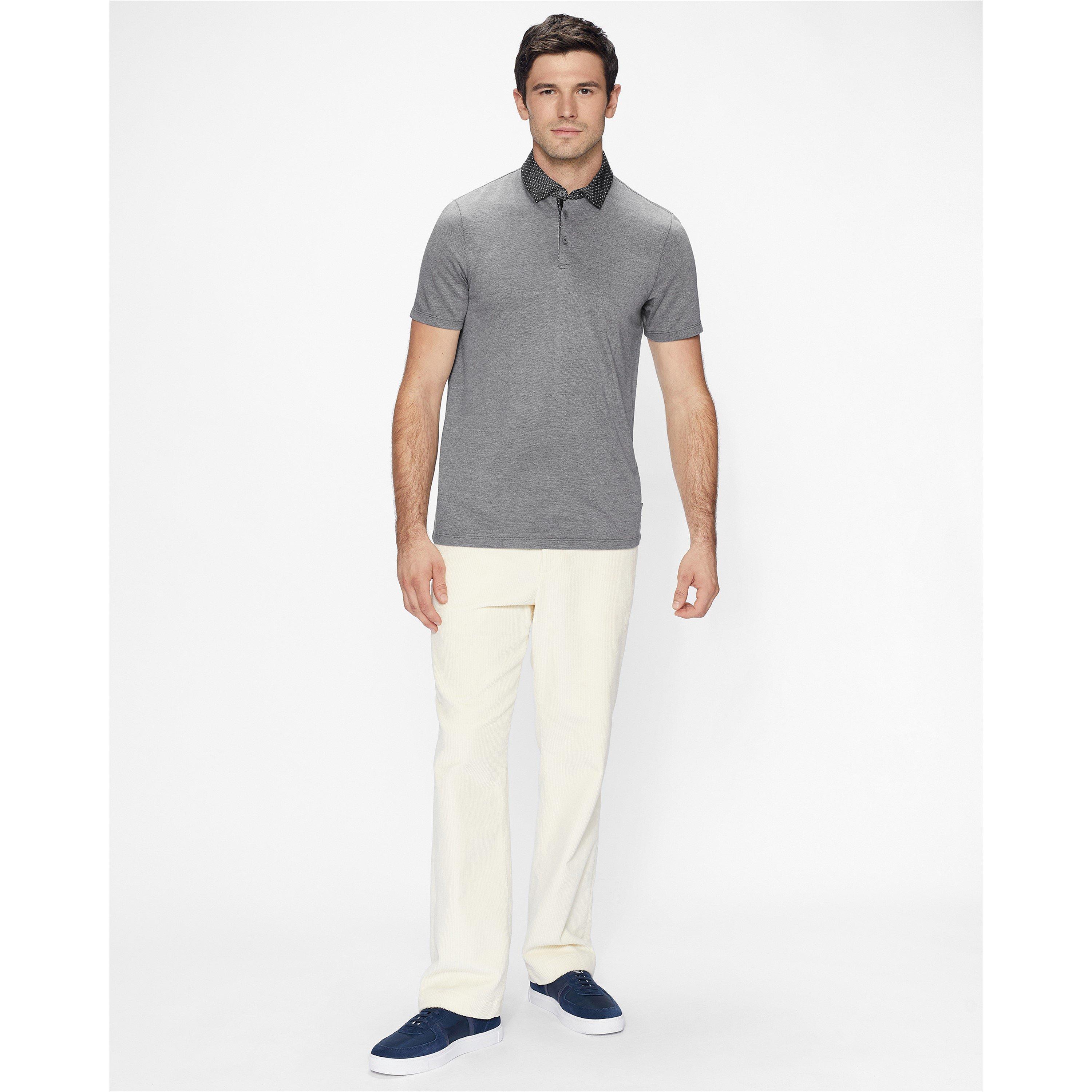 Nero - Ted Baker - Men's Frend Polka Short-Sleeve Polo Shirt - 3