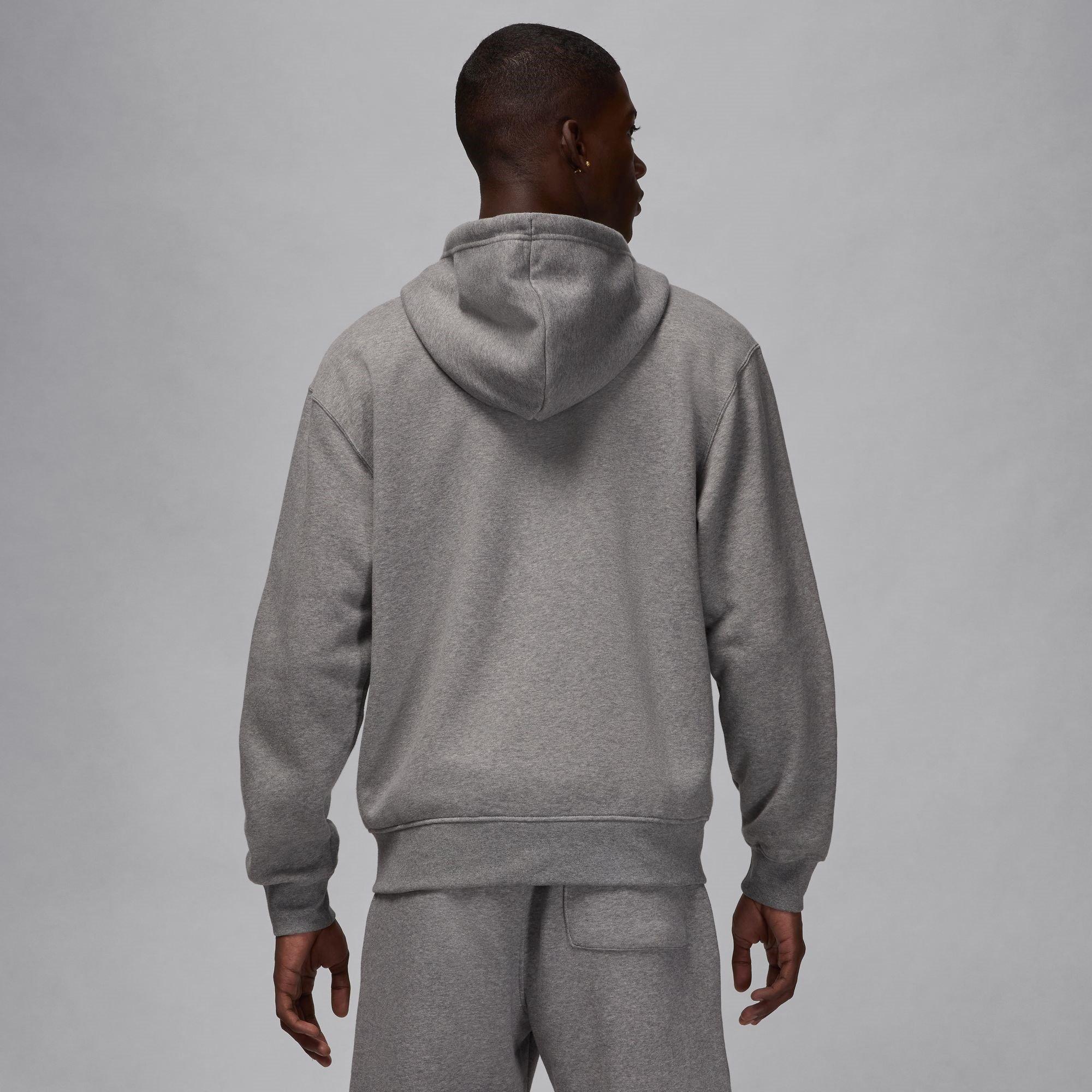 Carbon/White - Air Jordan - Essentials Men's Full-Zip Fleece Hoodie - 2