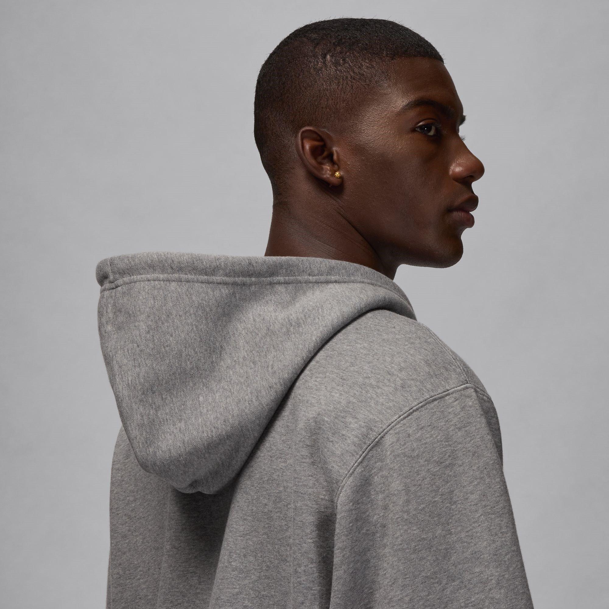 Carbon/White - Air Jordan - Essentials Men's Full-Zip Fleece Hoodie - 7