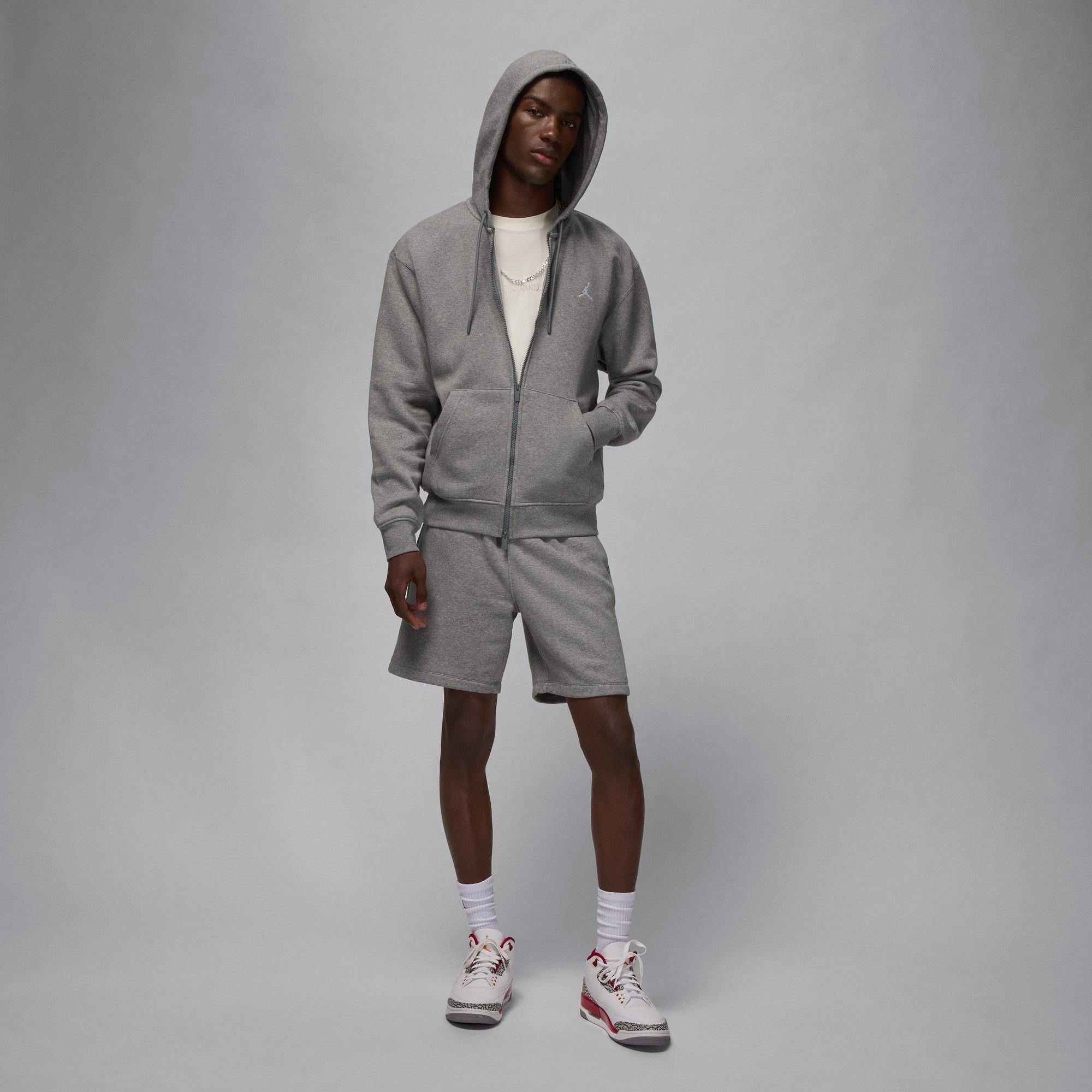 Carbon/White - Air Jordan - Essentials Men's Full-Zip Fleece Hoodie - 8