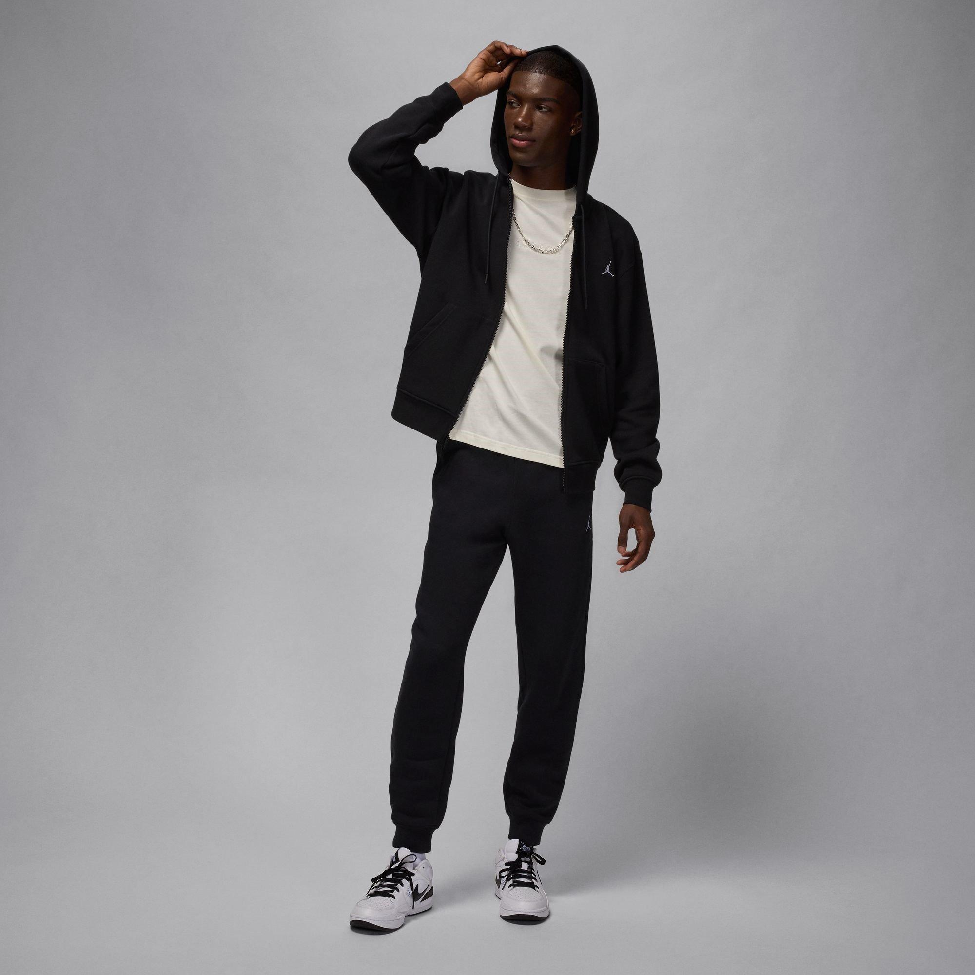 Nero/Bianco - Air Jordan - Essentials Men's Full-Zip Fleece Hoodie - 8