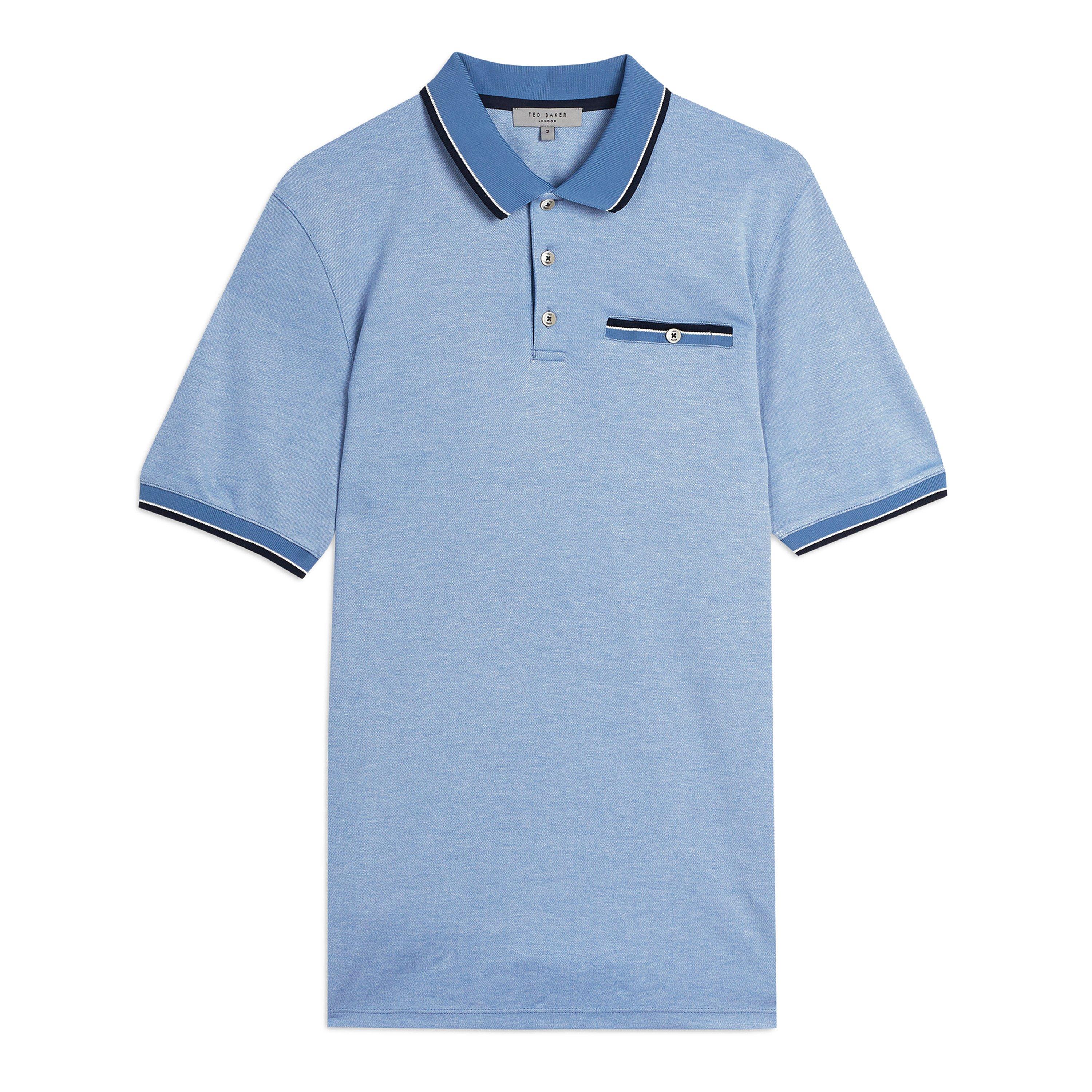 Blu - Ted Baker - Men's Chipa Short-Sleeve Polo Shirt - 5