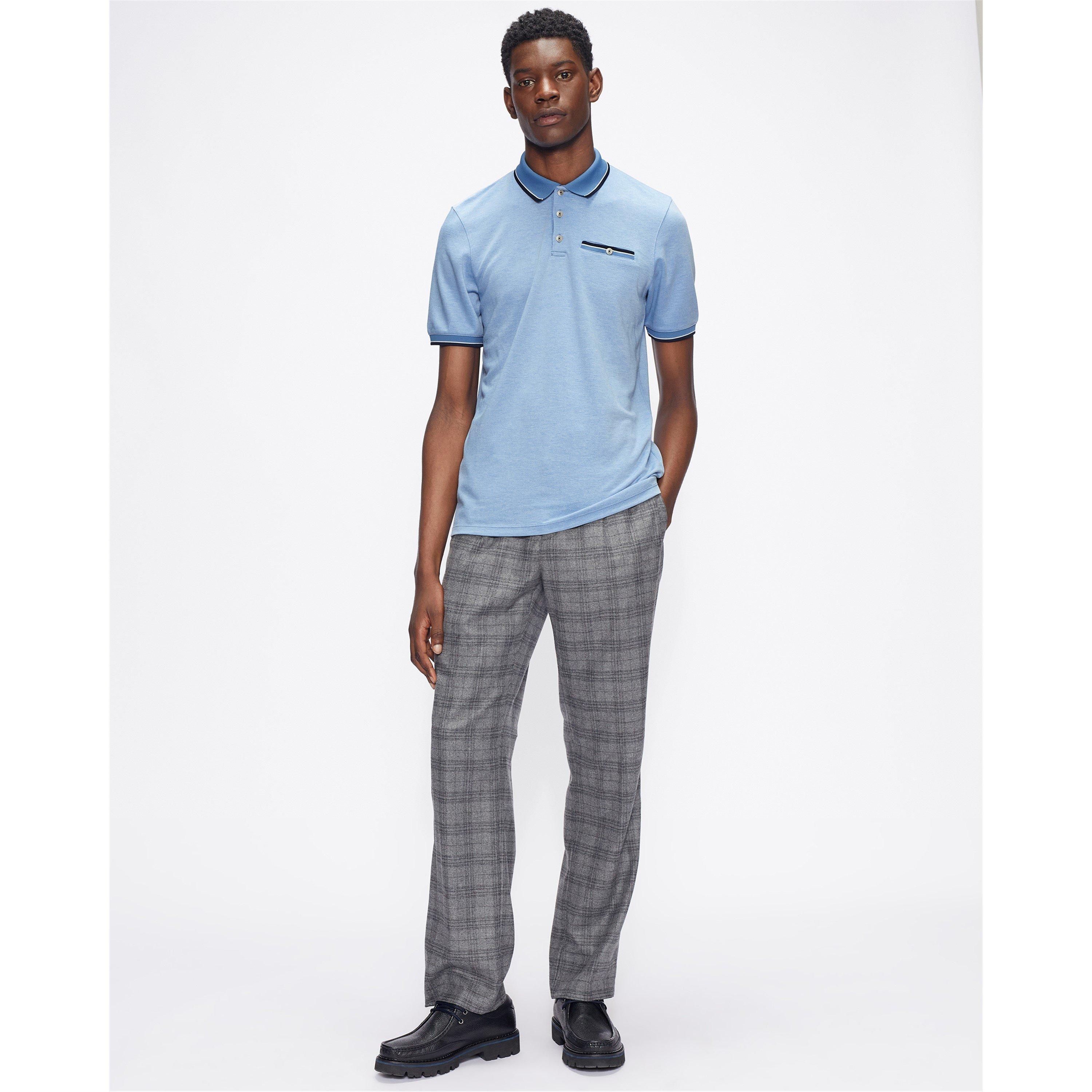 Blu - Ted Baker - Men's Chipa Short-Sleeve Polo Shirt - 3