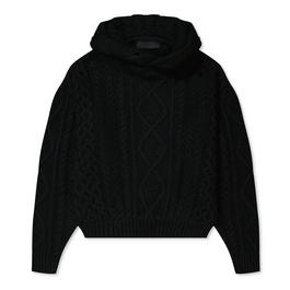 Fear Of God Essentials Cable Knit Hoodie Juniors