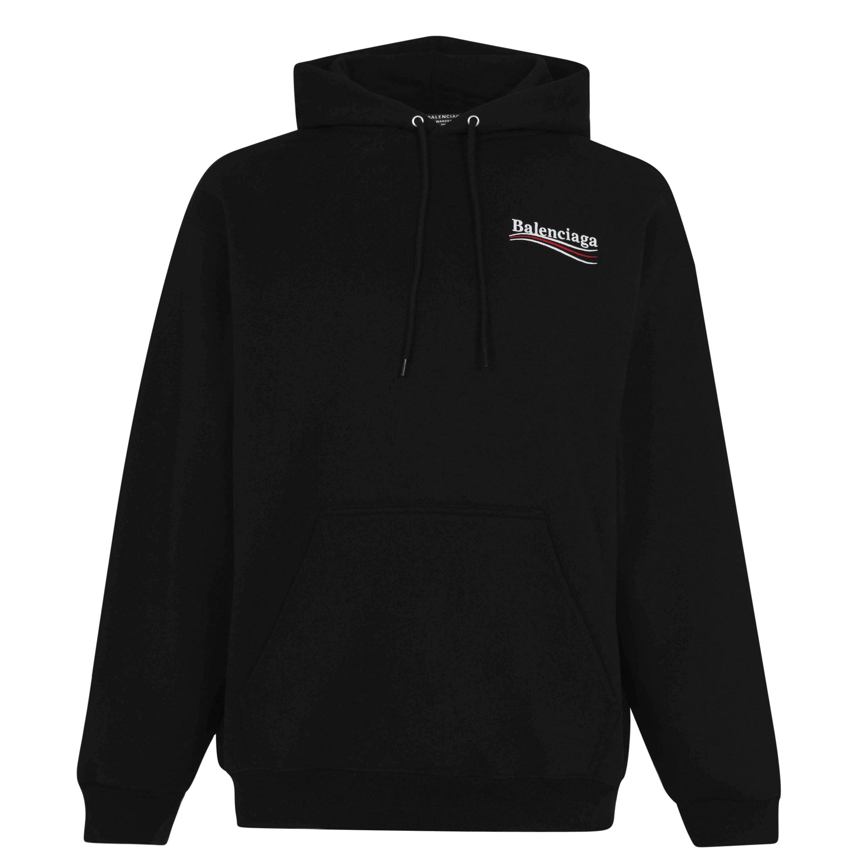Black 1070 - Balenciaga - Logo Political Hoodie - 2