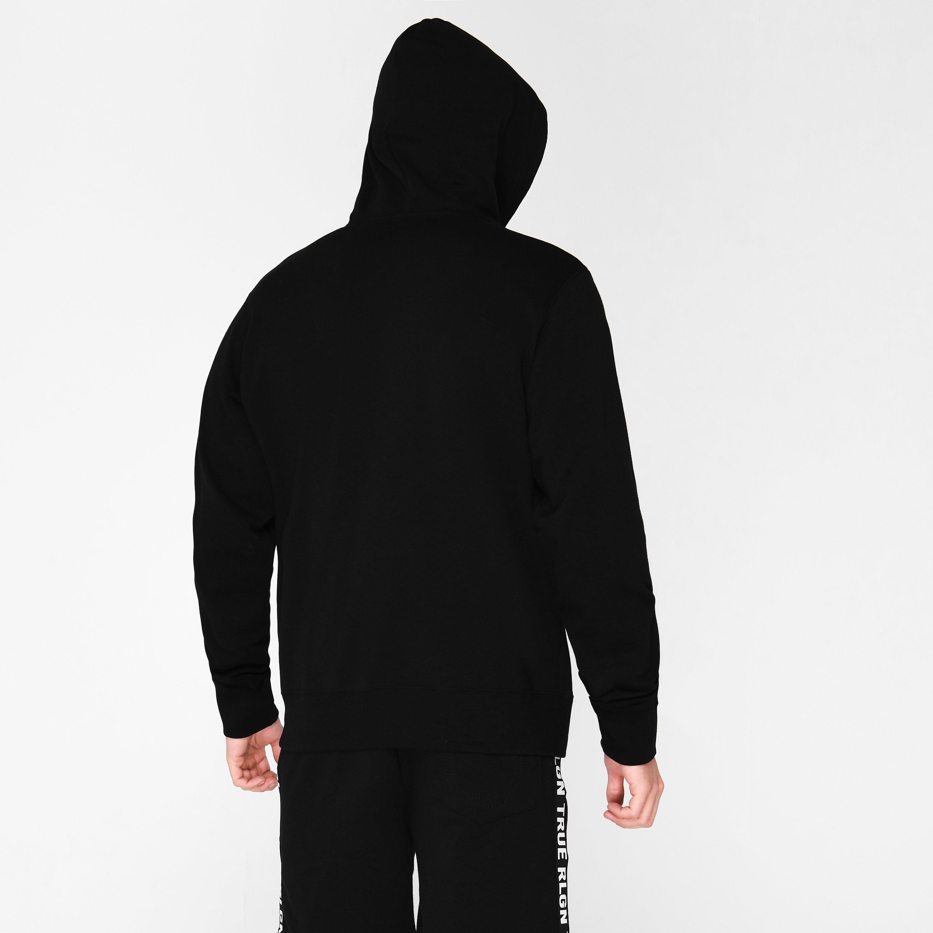 Black - True Religion - Men's Horseshoe Full-Zip Hoodie - 4