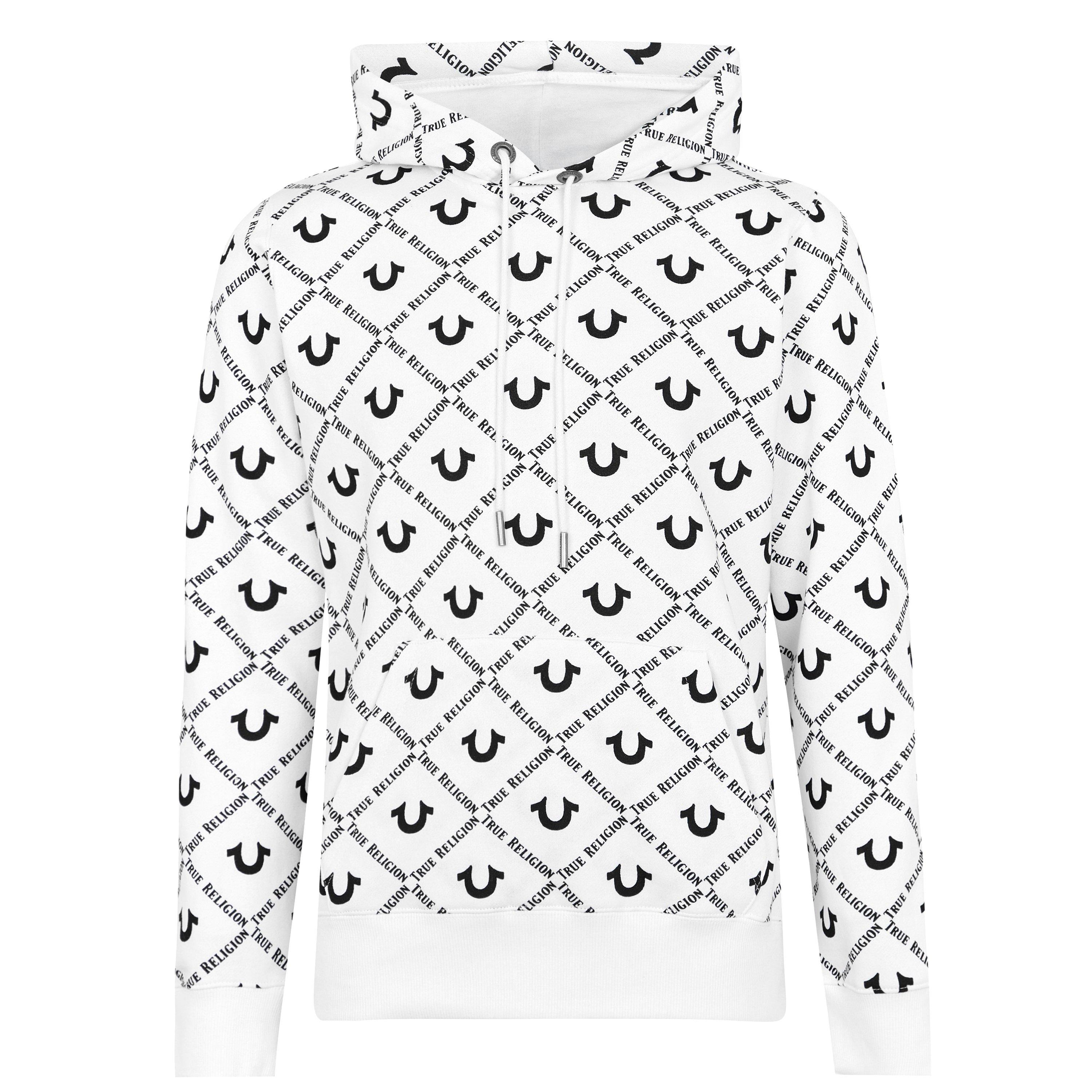 True Religion Allover Logo Hoodie OTH Hoodies USC