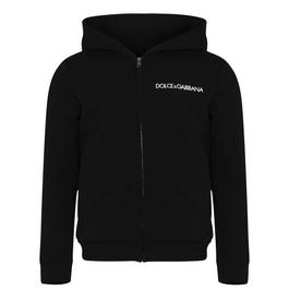 Dolce and Gabbana Logo Zip Hoodie