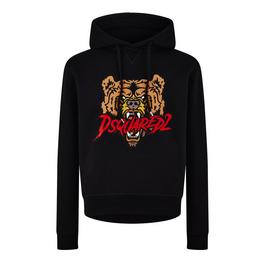 DSquared2 Cool Fit Bear Logo Hoodie