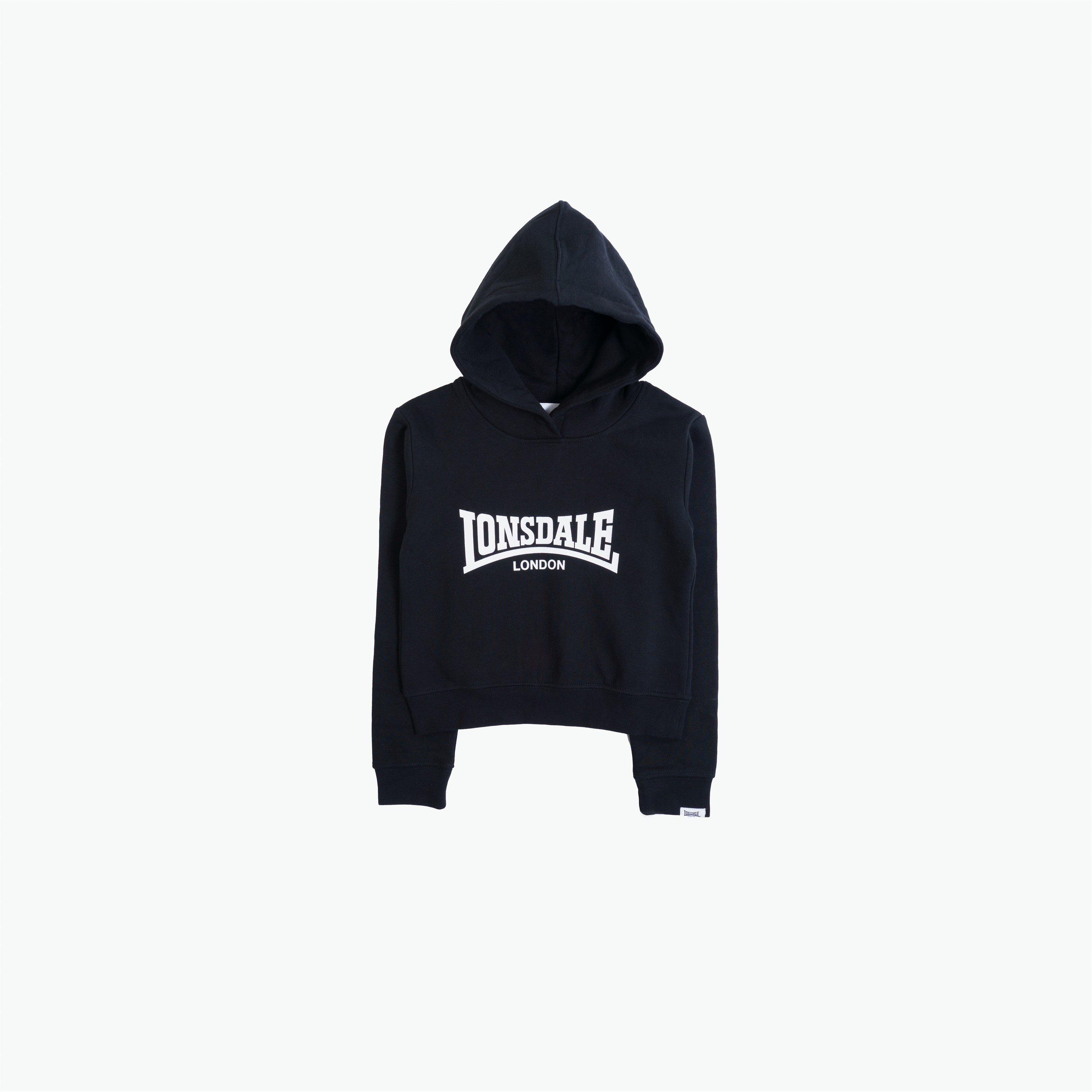 Black - Lonsdale - Logo Hoodie - 1