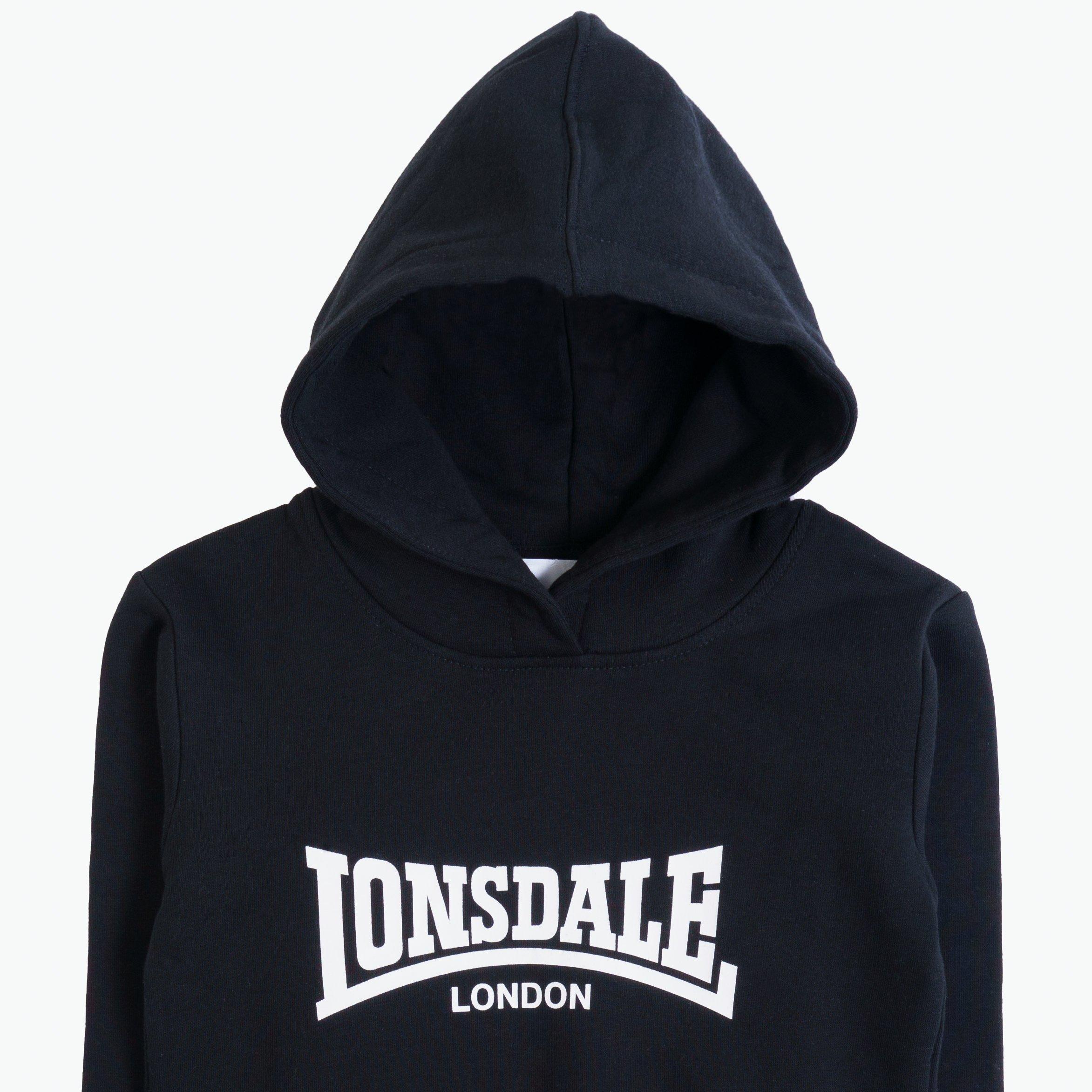 Black - Lonsdale - Logo Hoodie - 3