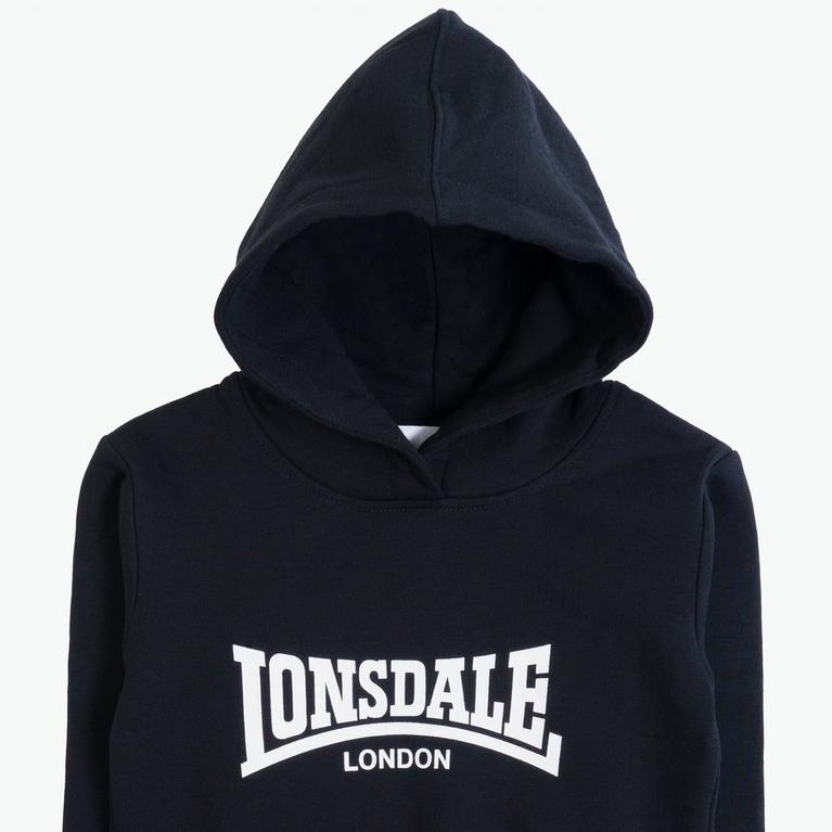 Noir - Lonsdale - Logo Hoodie Champion - 3