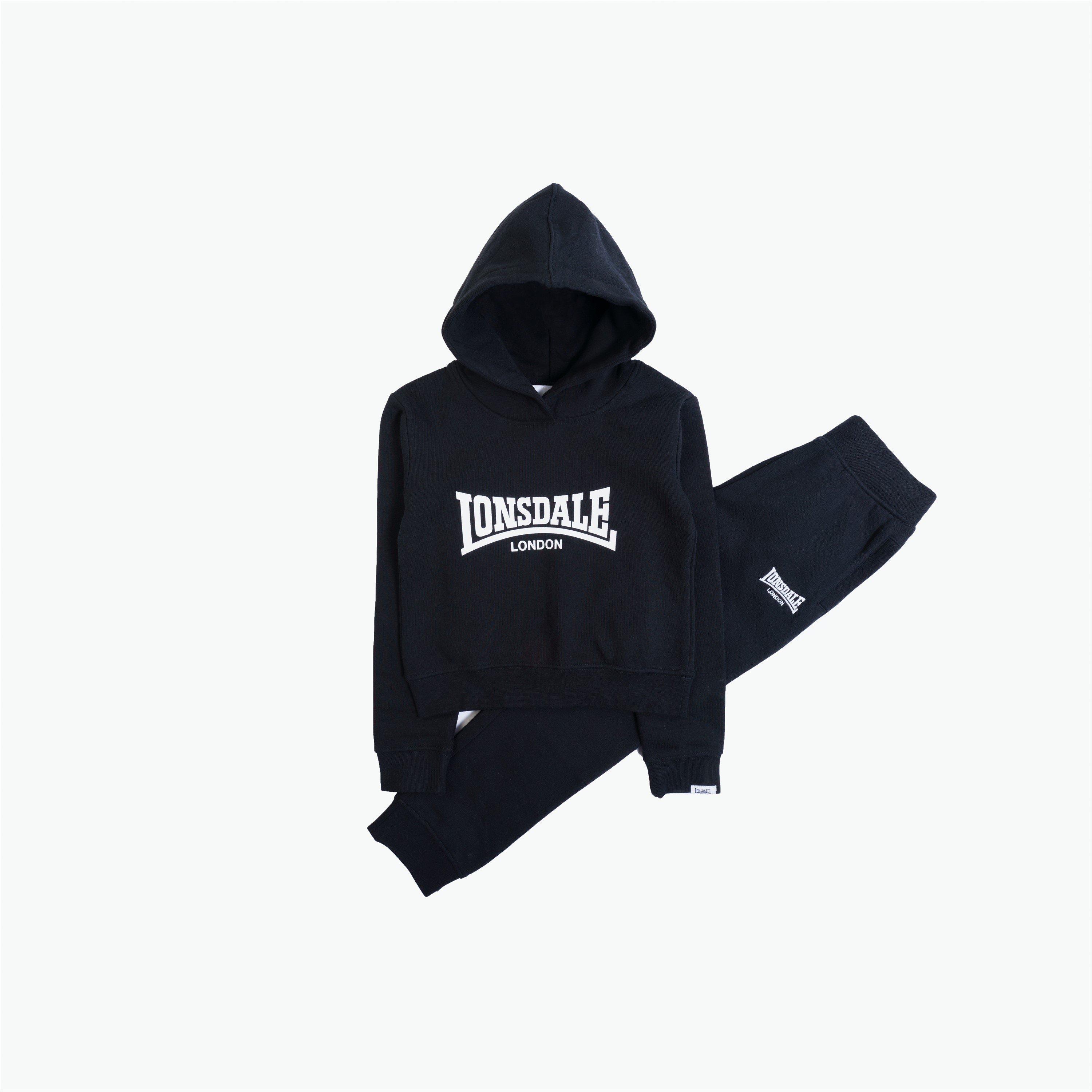 Black - Lonsdale - Logo Hoodie - 4