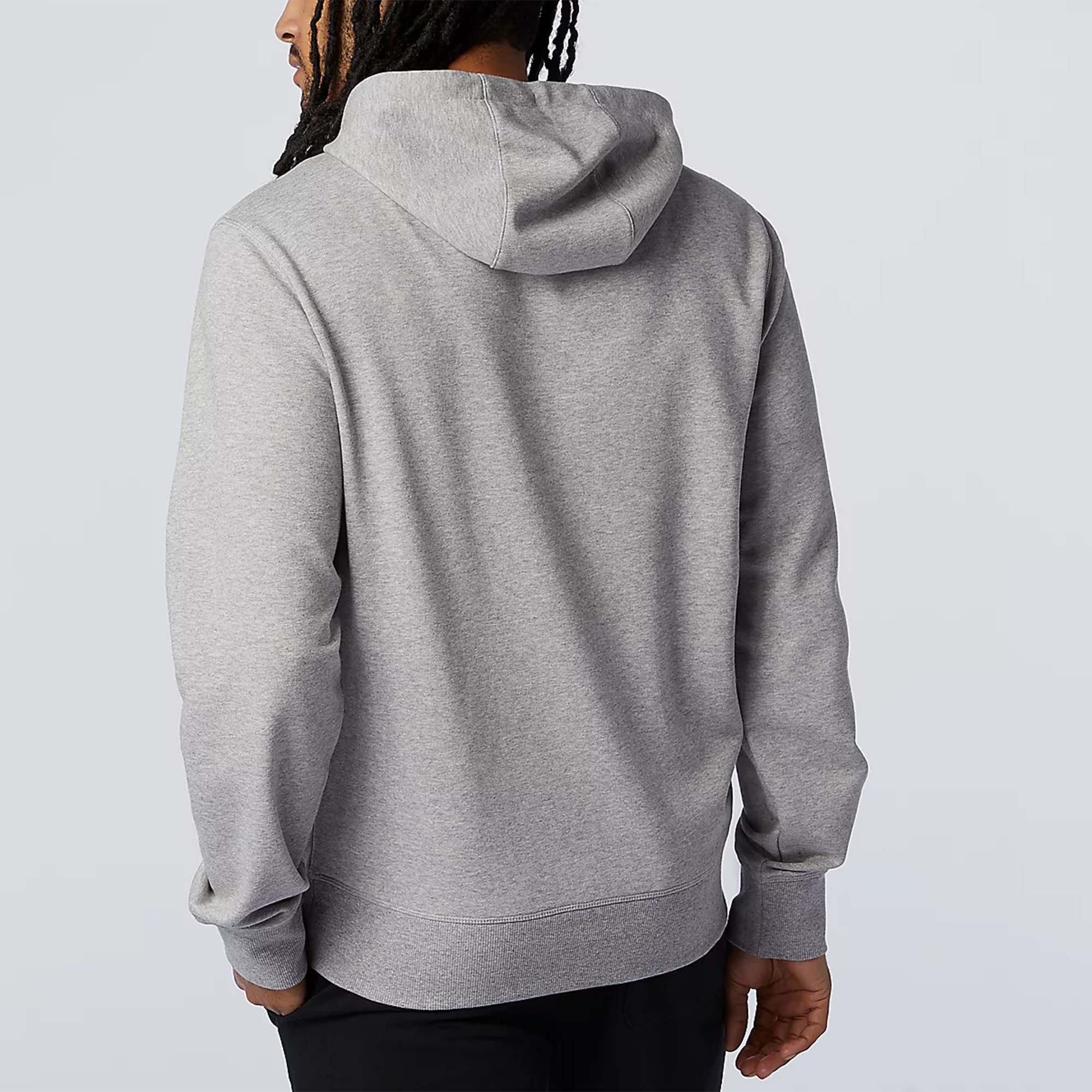 Athletic Grey - New Balance - Essentials Pullover Mens Hoodie - 4