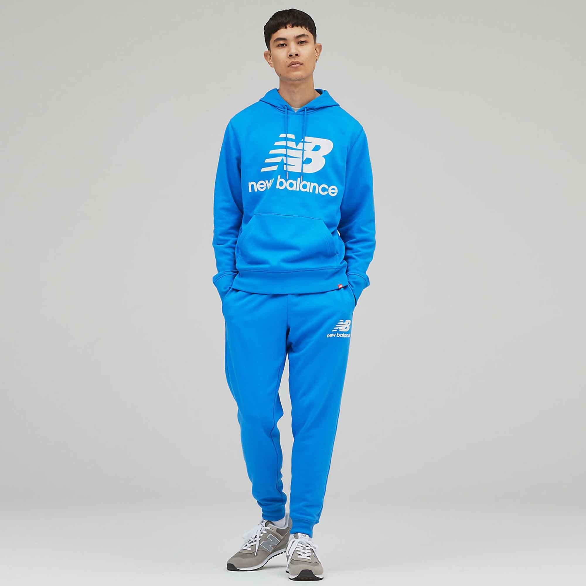 Serene Blue - New Balance - New Essentials Pullover Mens Hoodie - 4