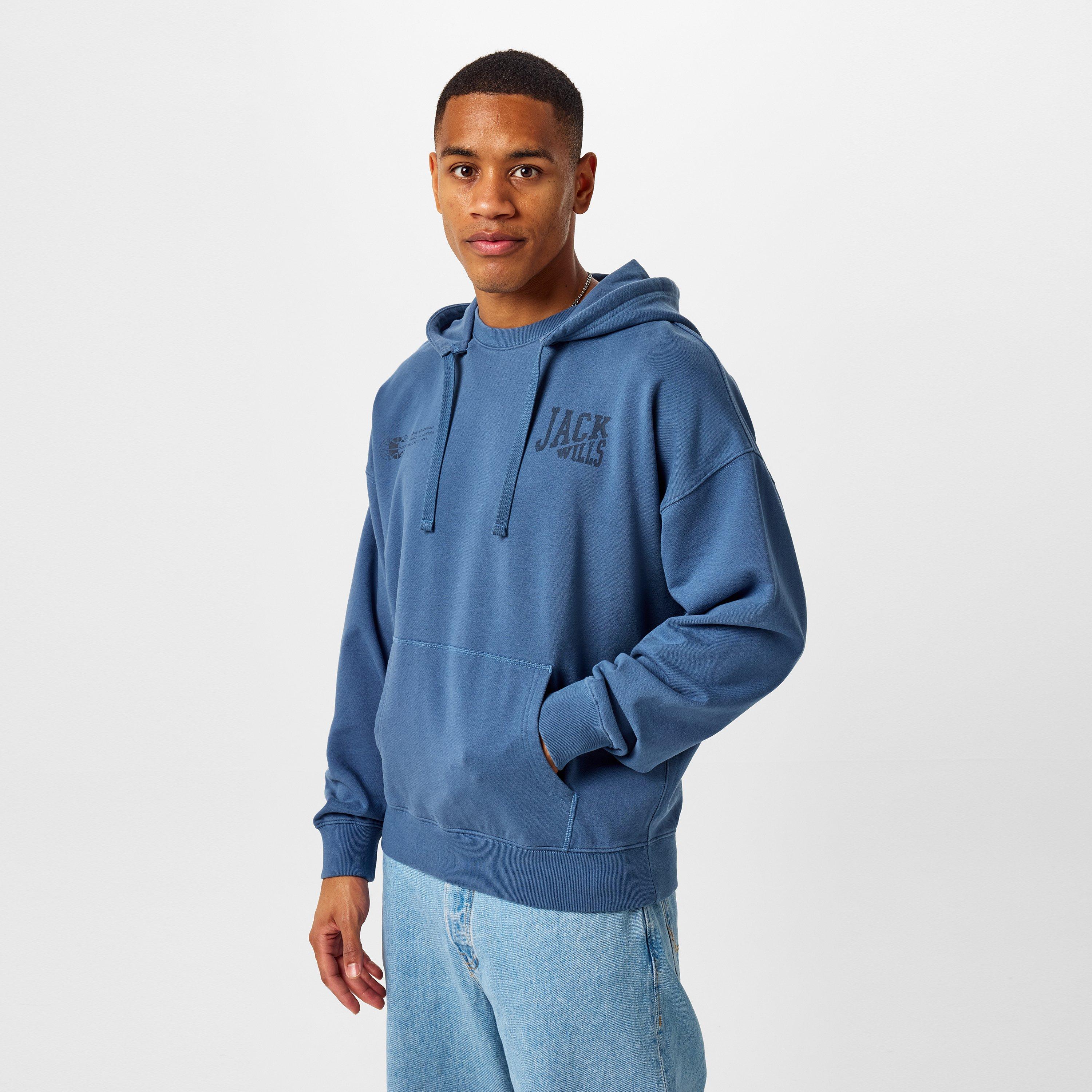 Indigo Blauw - Jack Wills - JW Hybrid Hoodie - 3