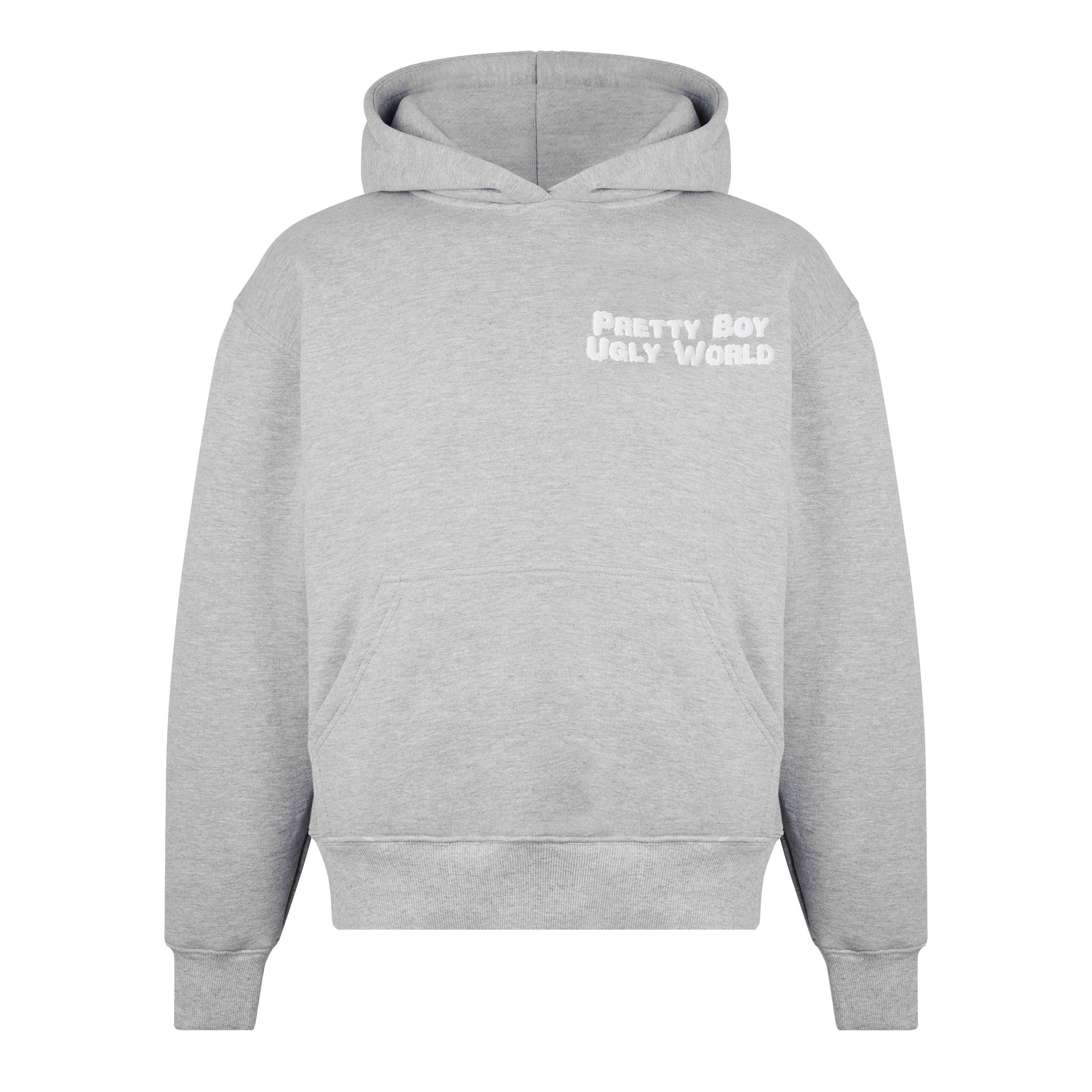 Grey - Pretty Boy Ugly World - World Hoodie - 7
