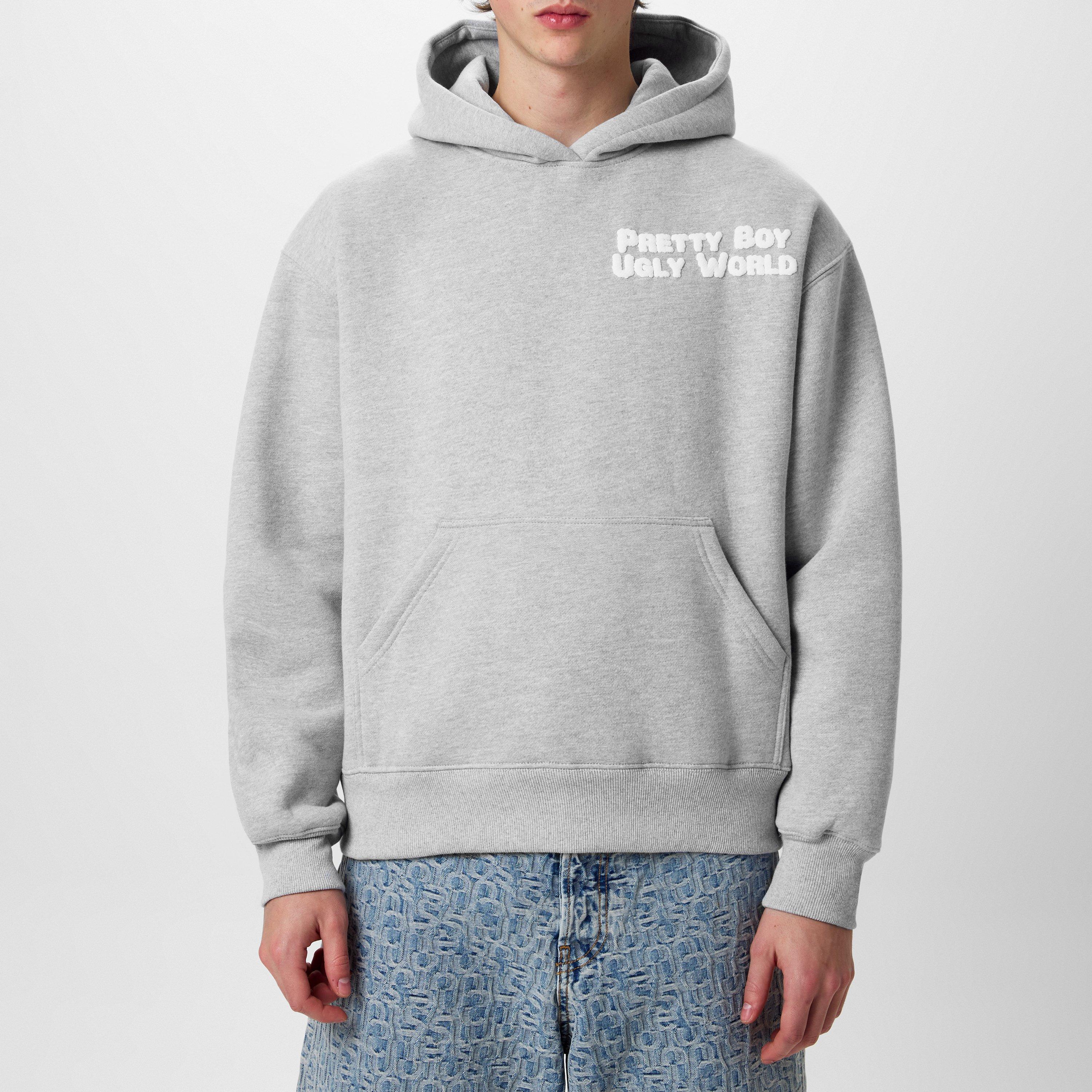 Grey - Pretty Boy Ugly World - World Hoodie - 3