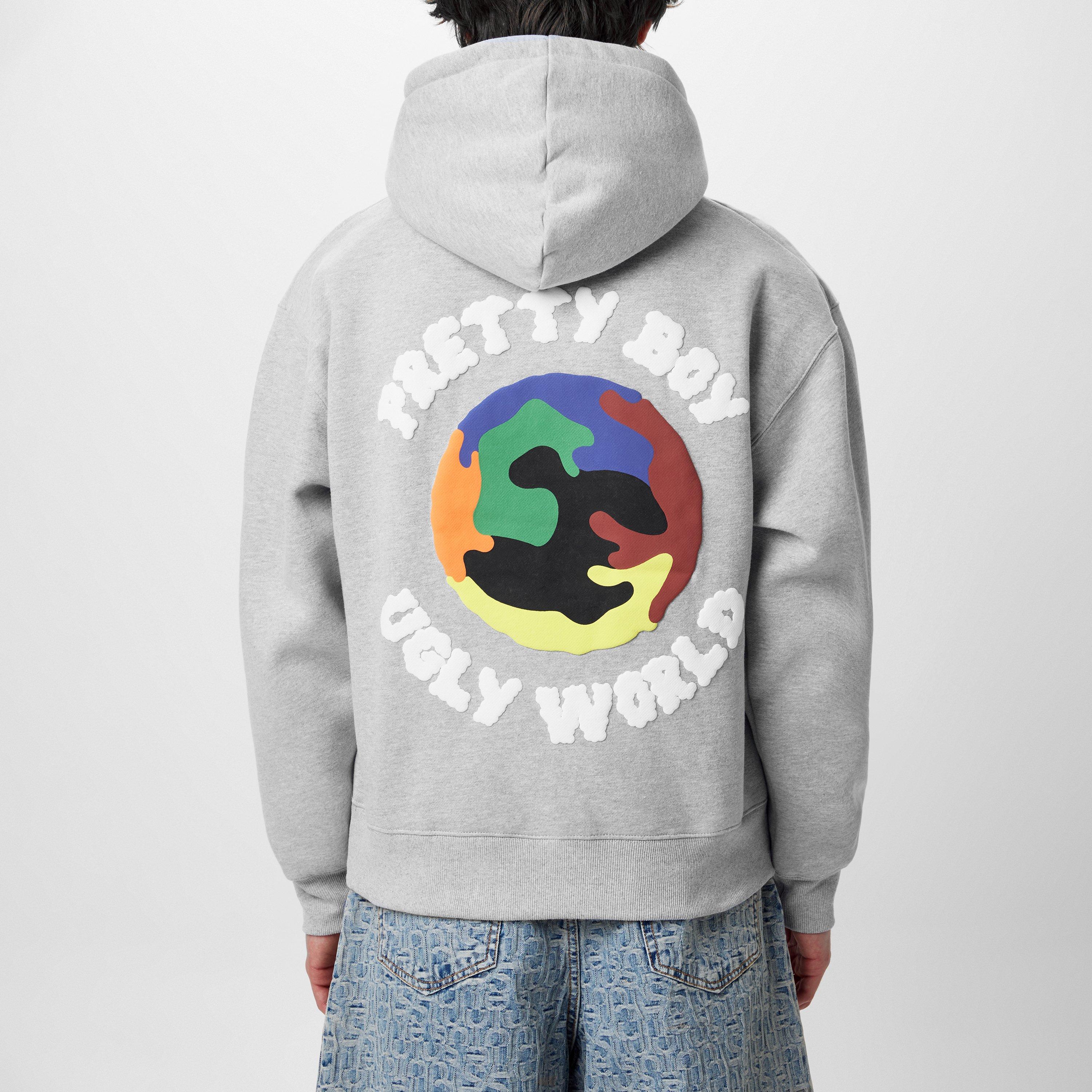 Grey - Pretty Boy Ugly World - World Hoodie - 4