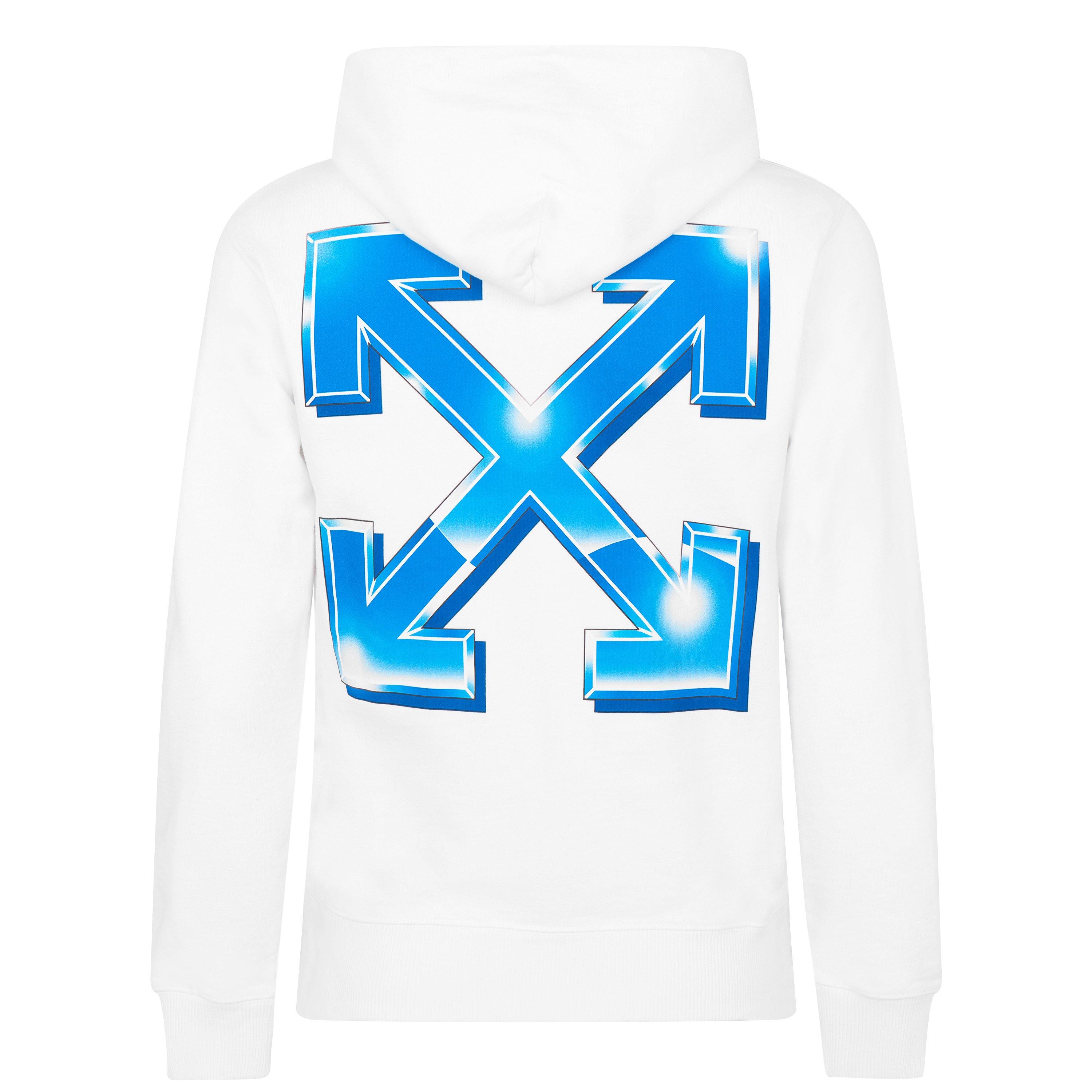 White 0139 - Off White - Men's Metal Arrow Hoodie, Large, Logo - 5