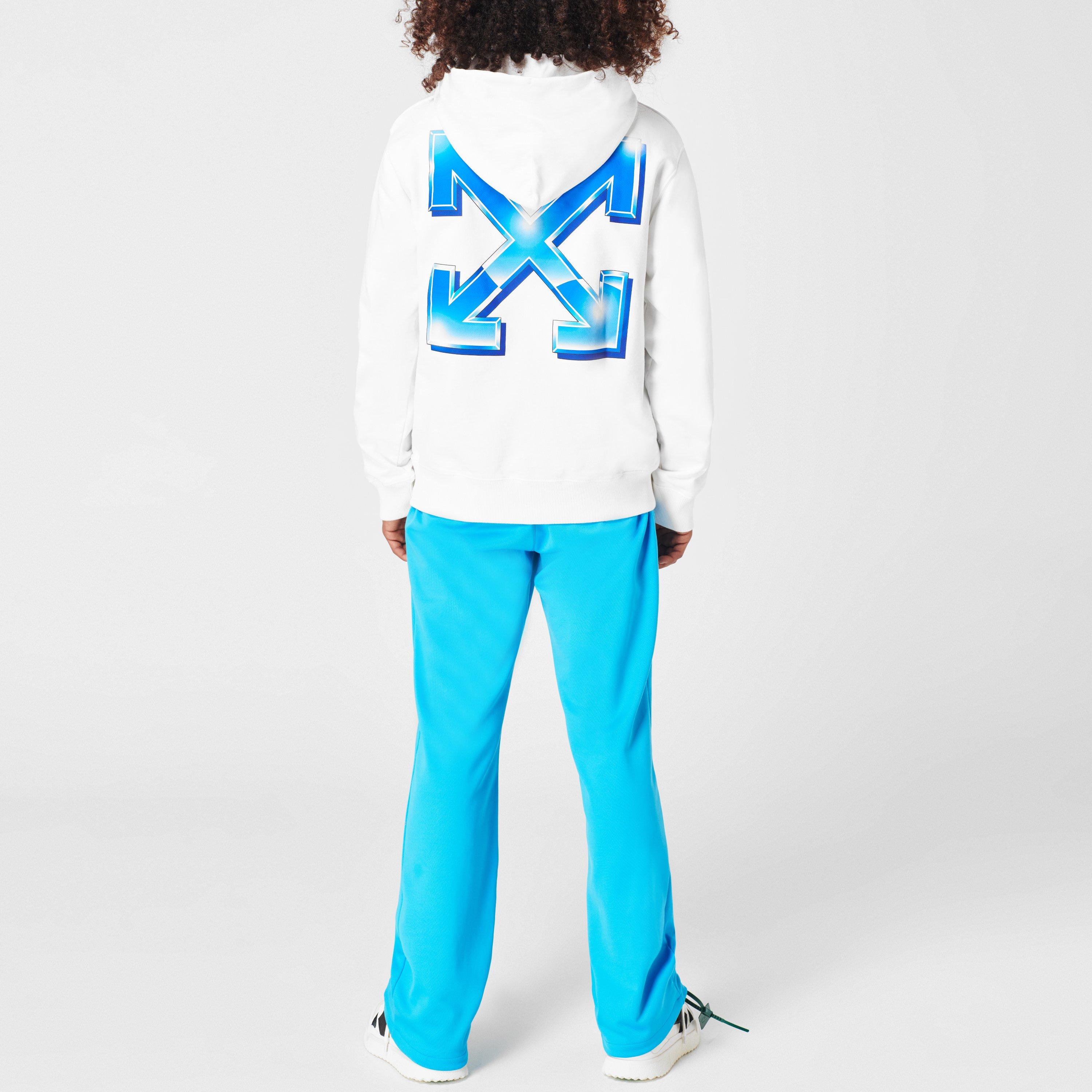 White 0139 - Off White - Men's Metal Arrow Hoodie, Large, Logo - 3