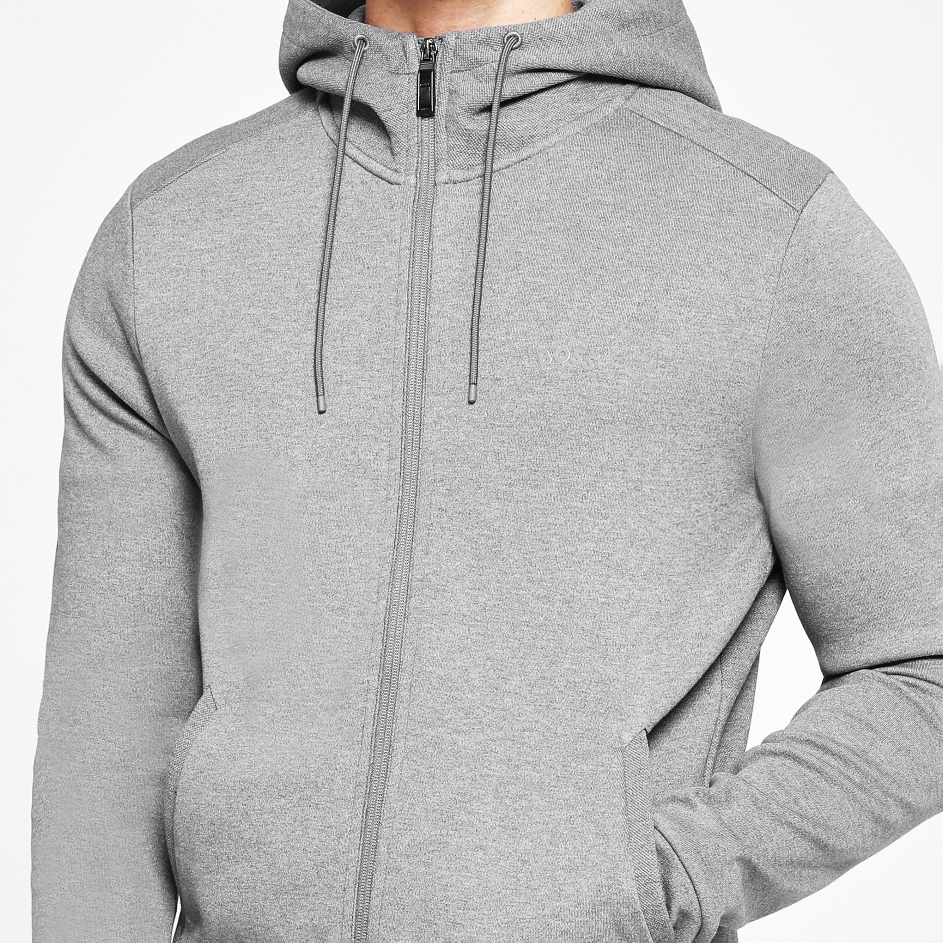 Grey 031 - Boss - Men's SaggyCurve Zip Hoodie - 4
