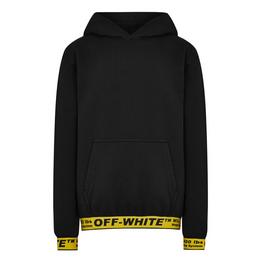 Off White Unisex Industrial Detailing Hoodie