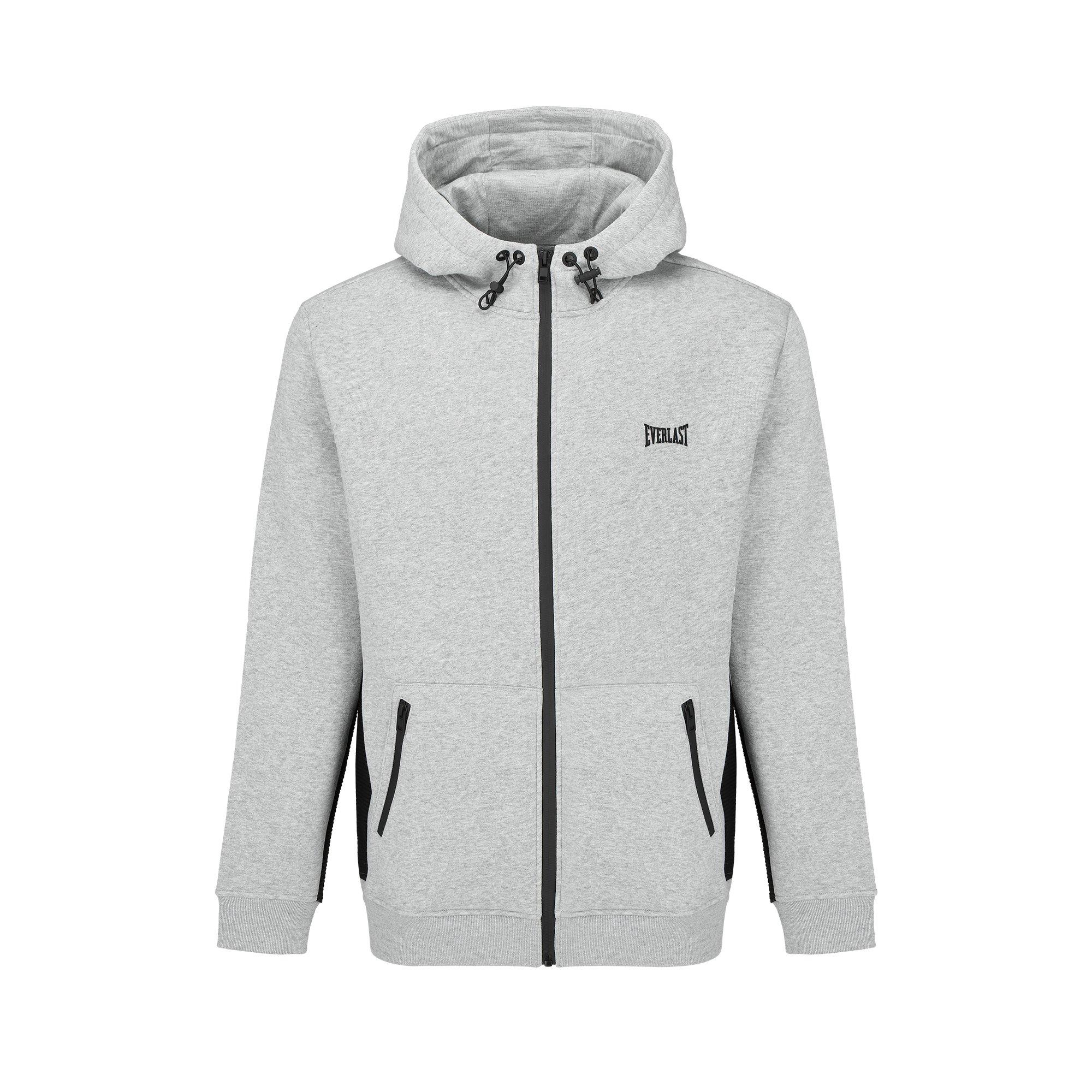 Grey Marl - Everlast - Premium Zip Hoodie Mens - 1