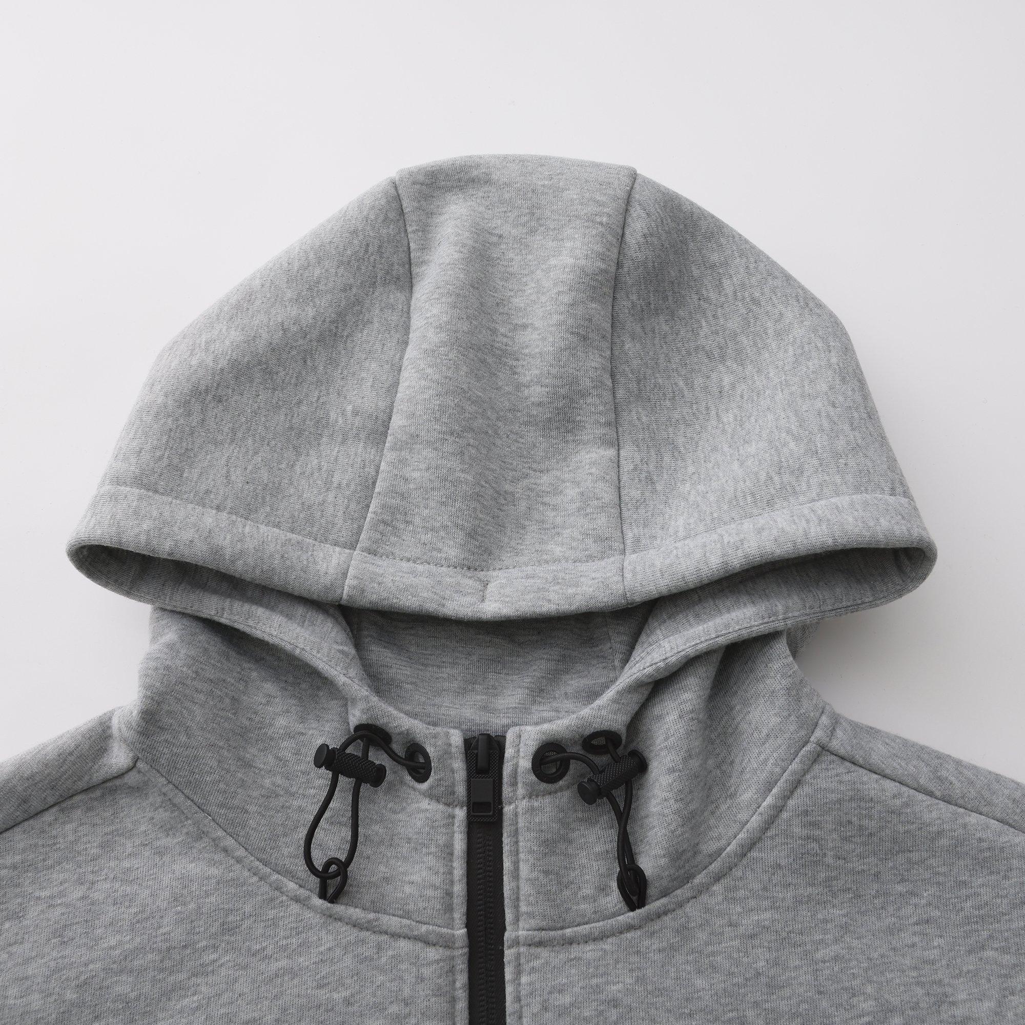 Grey Marl - Everlast - Premium Zip  Hoodie Mens - 4