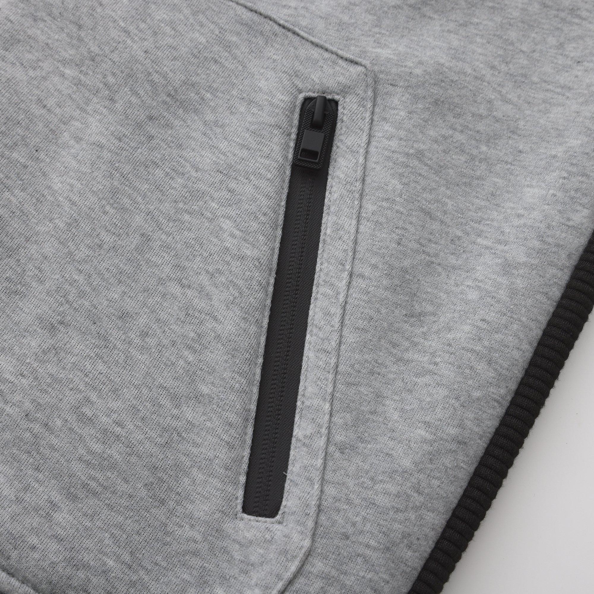 Grey Marl - Everlast - Premium Zip  Hoodie Mens - 6