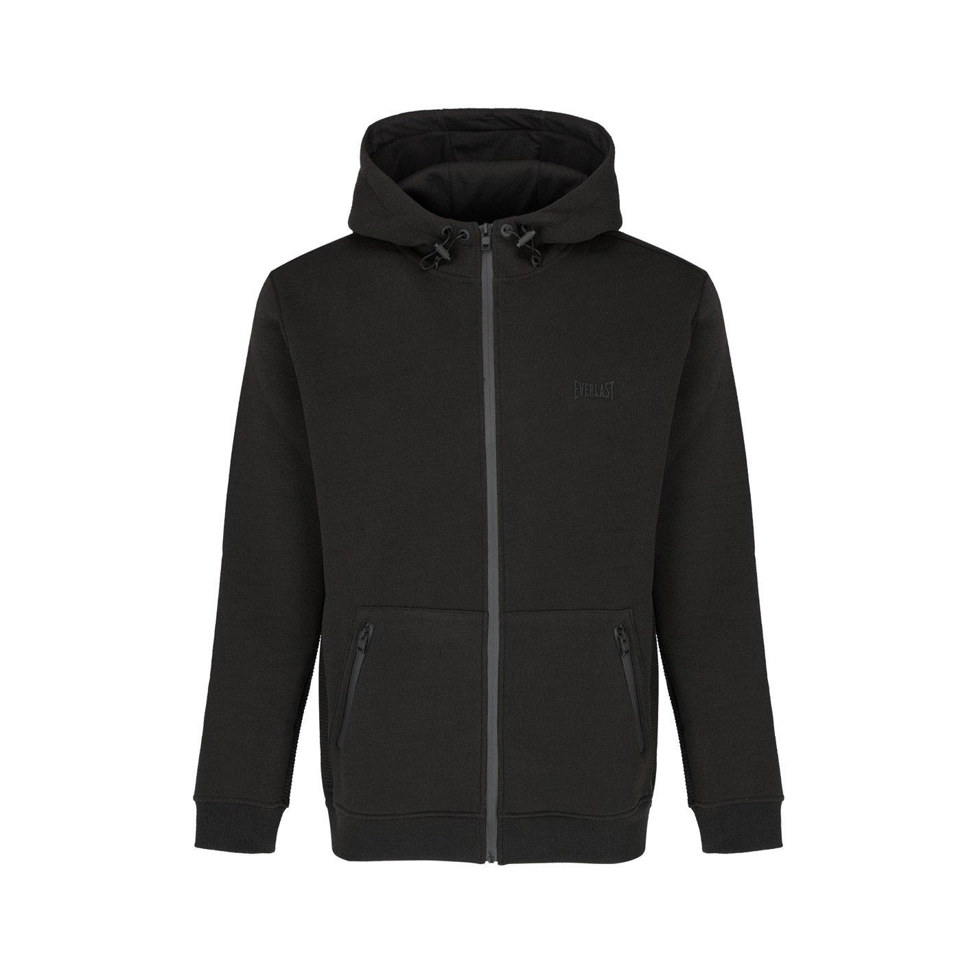 Black - Everlast - Premium Zip  Hoodie Mens - 3
