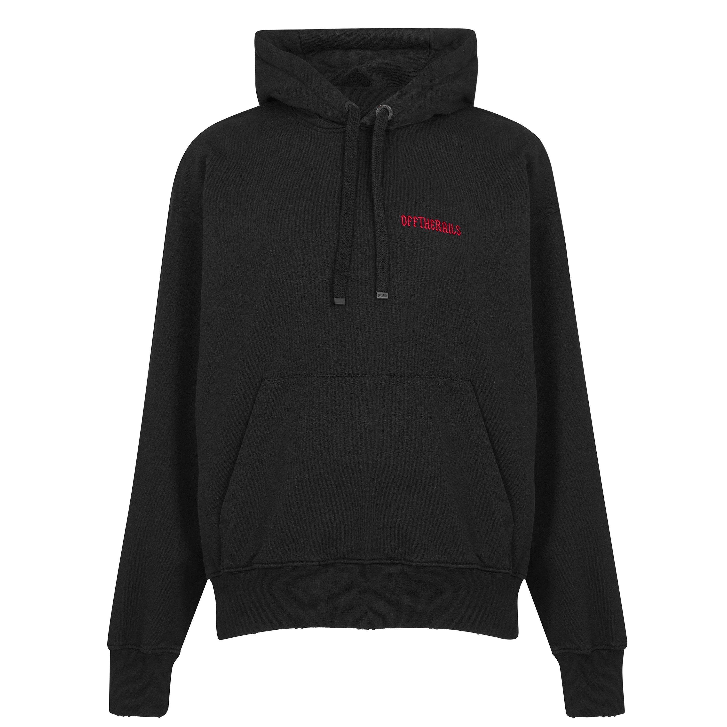 Black - Off The Rails - Heavy Metal Hoodie - 1