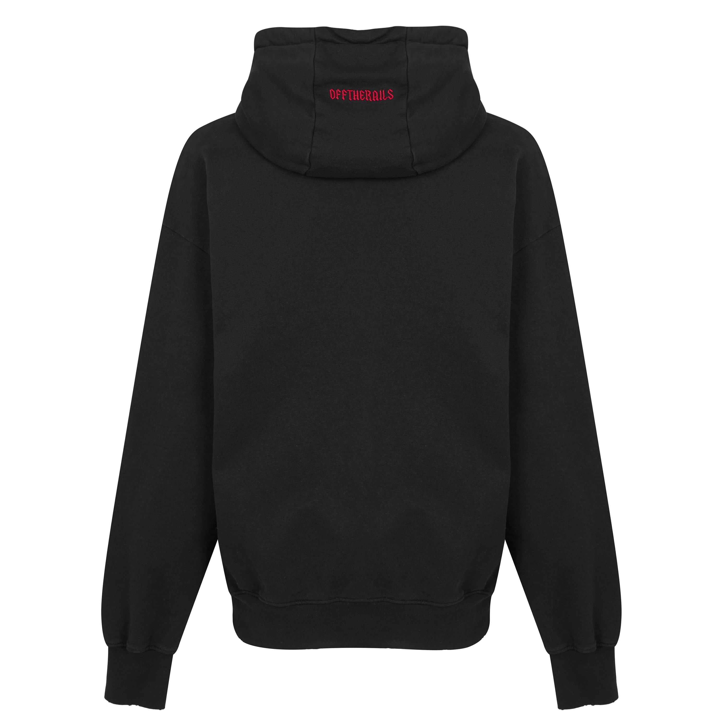 Black - Off The Rails - Heavy Metal Hoodie - 2