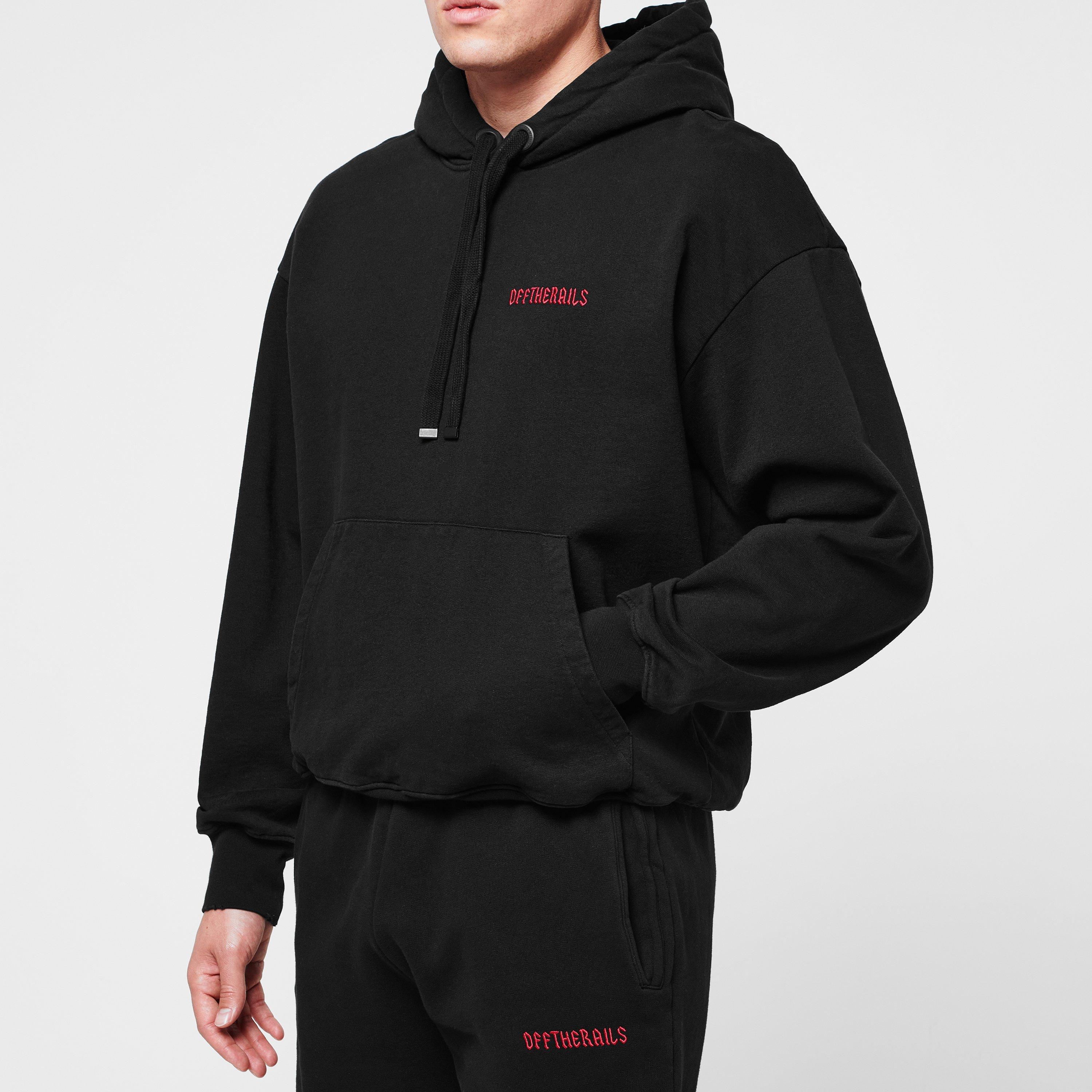 Black - Off The Rails - Heavy Metal Hoodie - 5