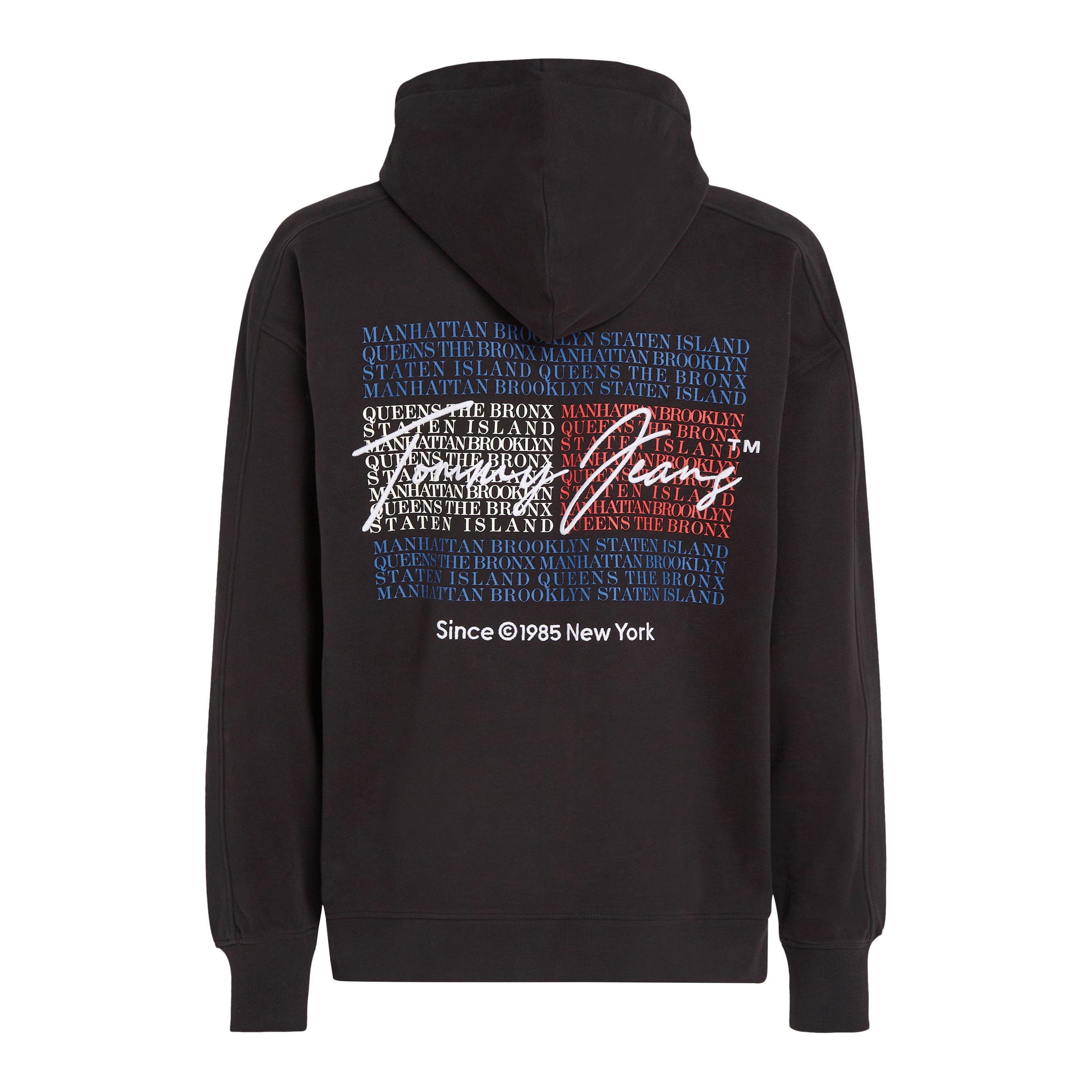 Sort - Tommy Jeans - Men's Vintage Text Over-the-Head Hoodie - 6